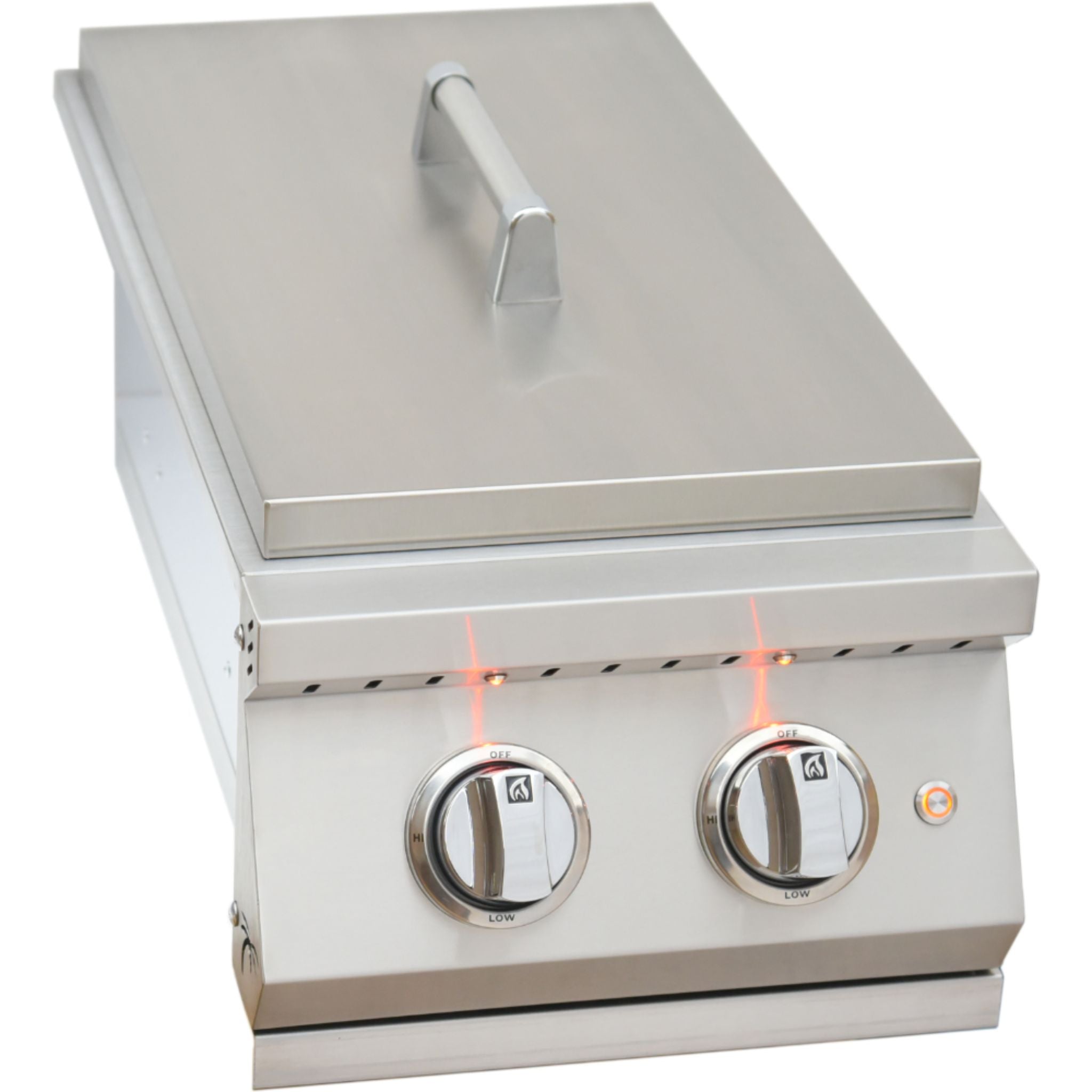 KoKoMo Professional Double Side Burner with LED Lights & Cover