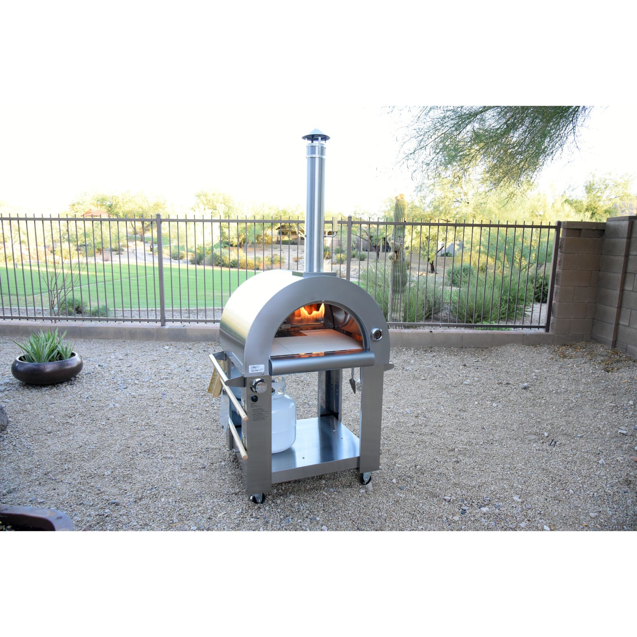 KoKoMo Dual Burning Pizza Oven & Stand