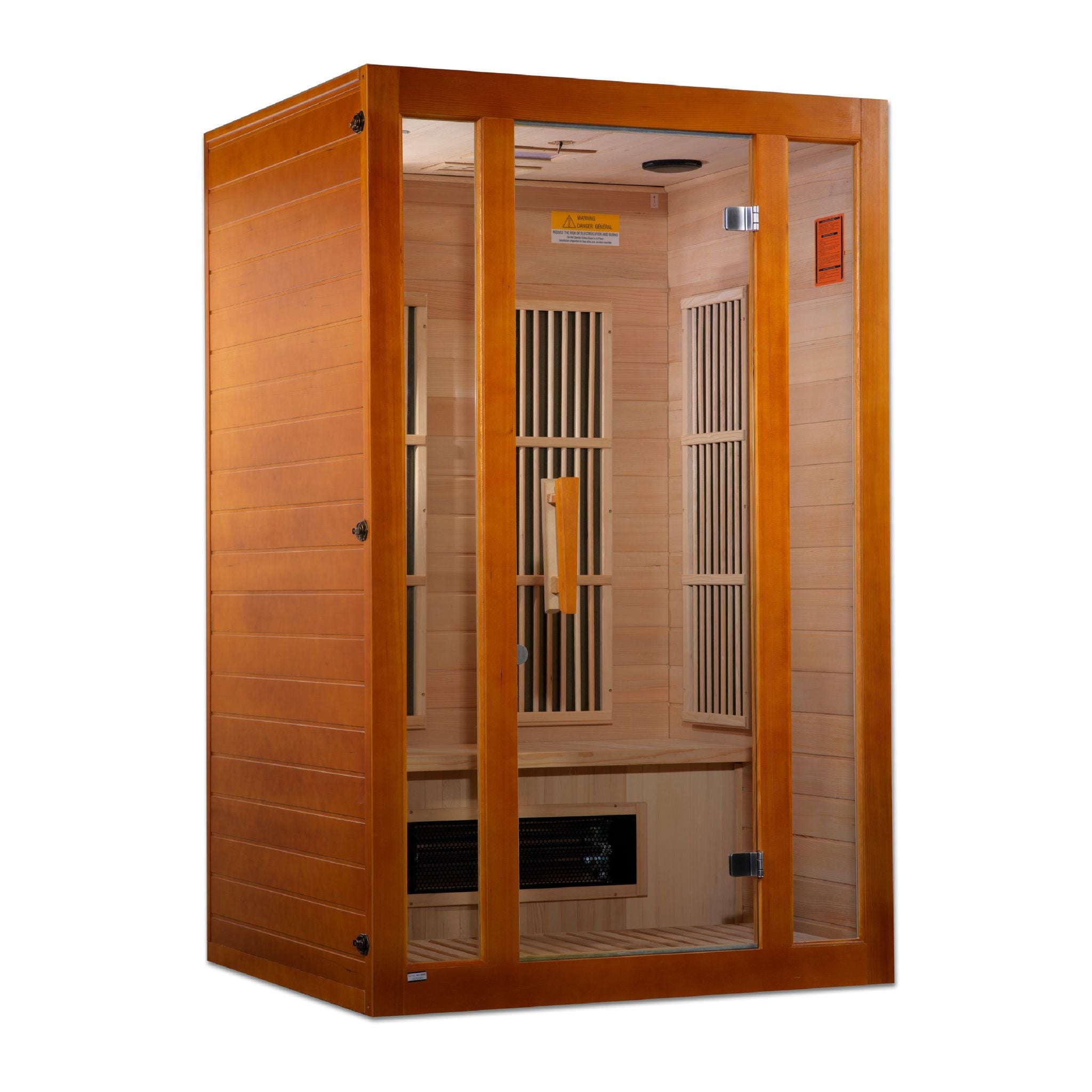 Maxxus 2 Person Low EMF FAR Infrared Sauna – Canadian Hemlock