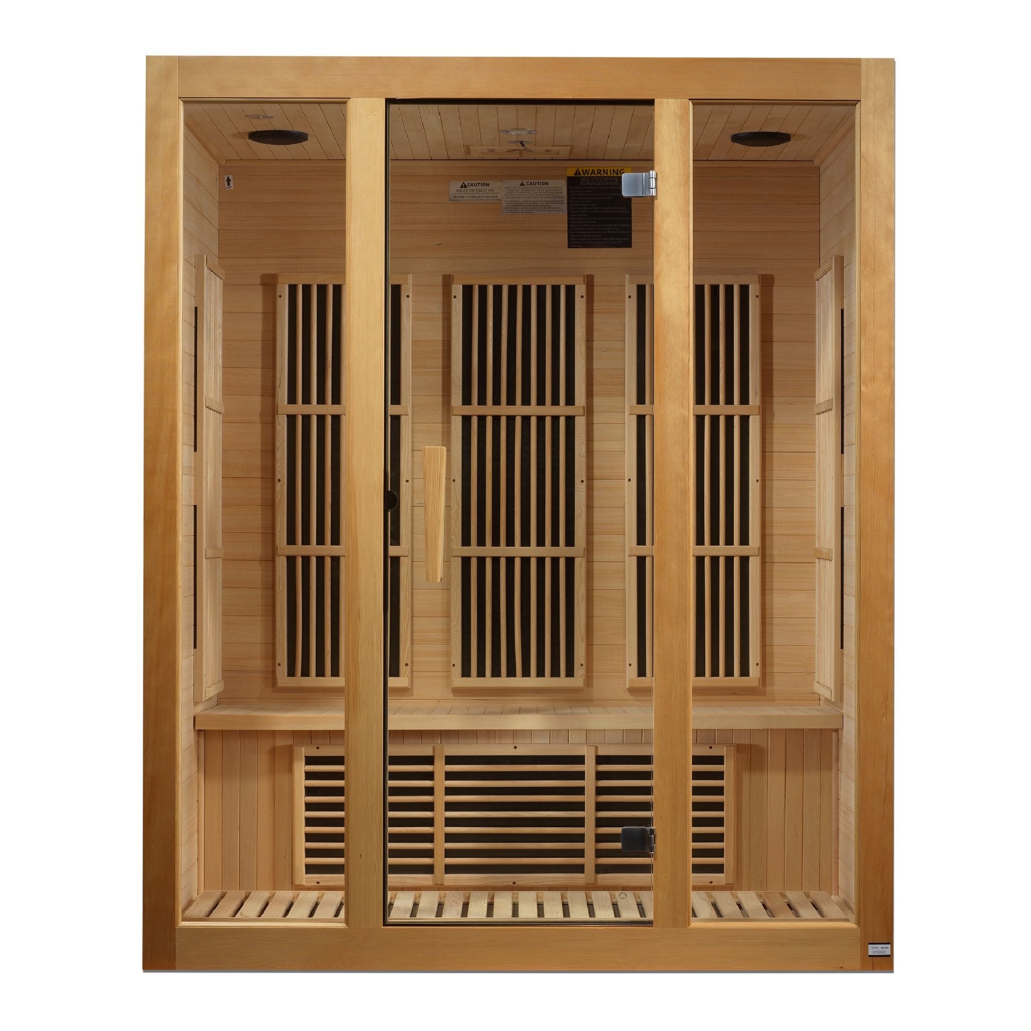 Maxxus Bellevue 3-Person Low EMF FAR Infrared Sauna – Canadian Hemlock