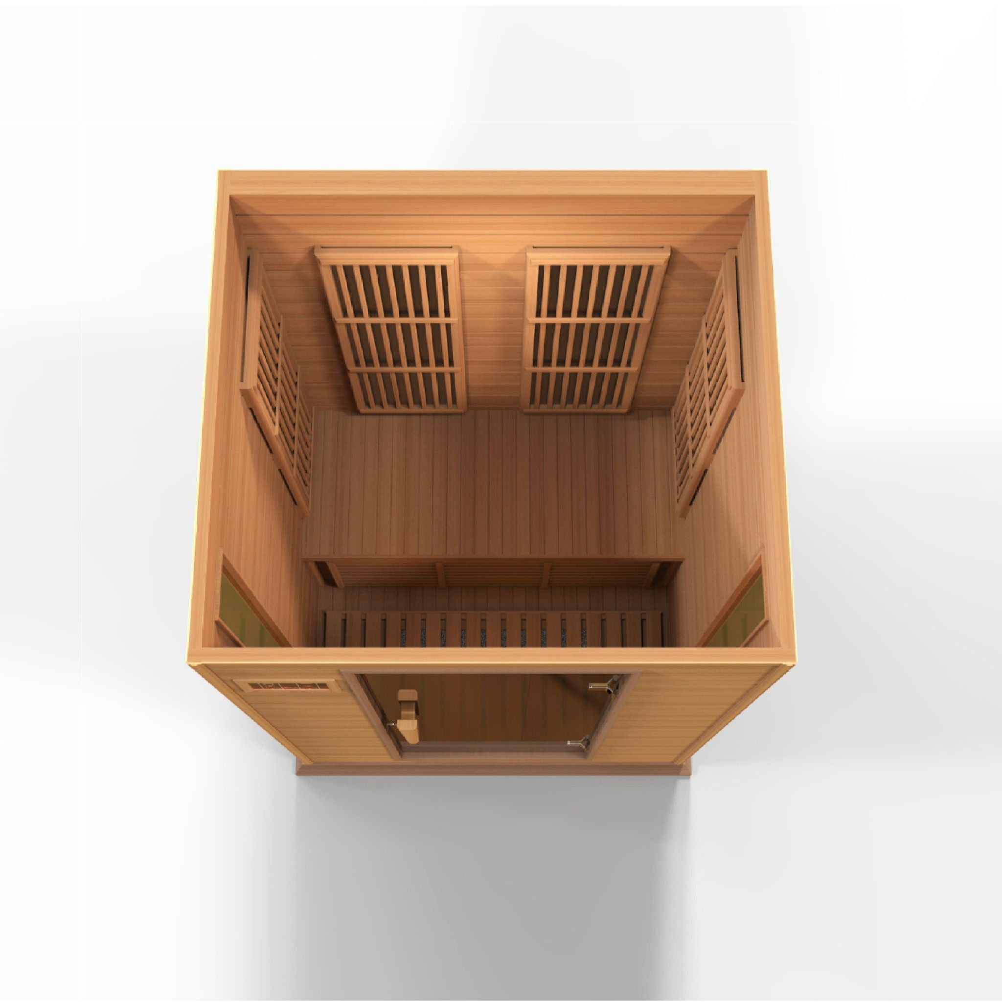 Maxxus 2 Person Low EMF FAR Infrared Sauna – Canadian Red Cedar