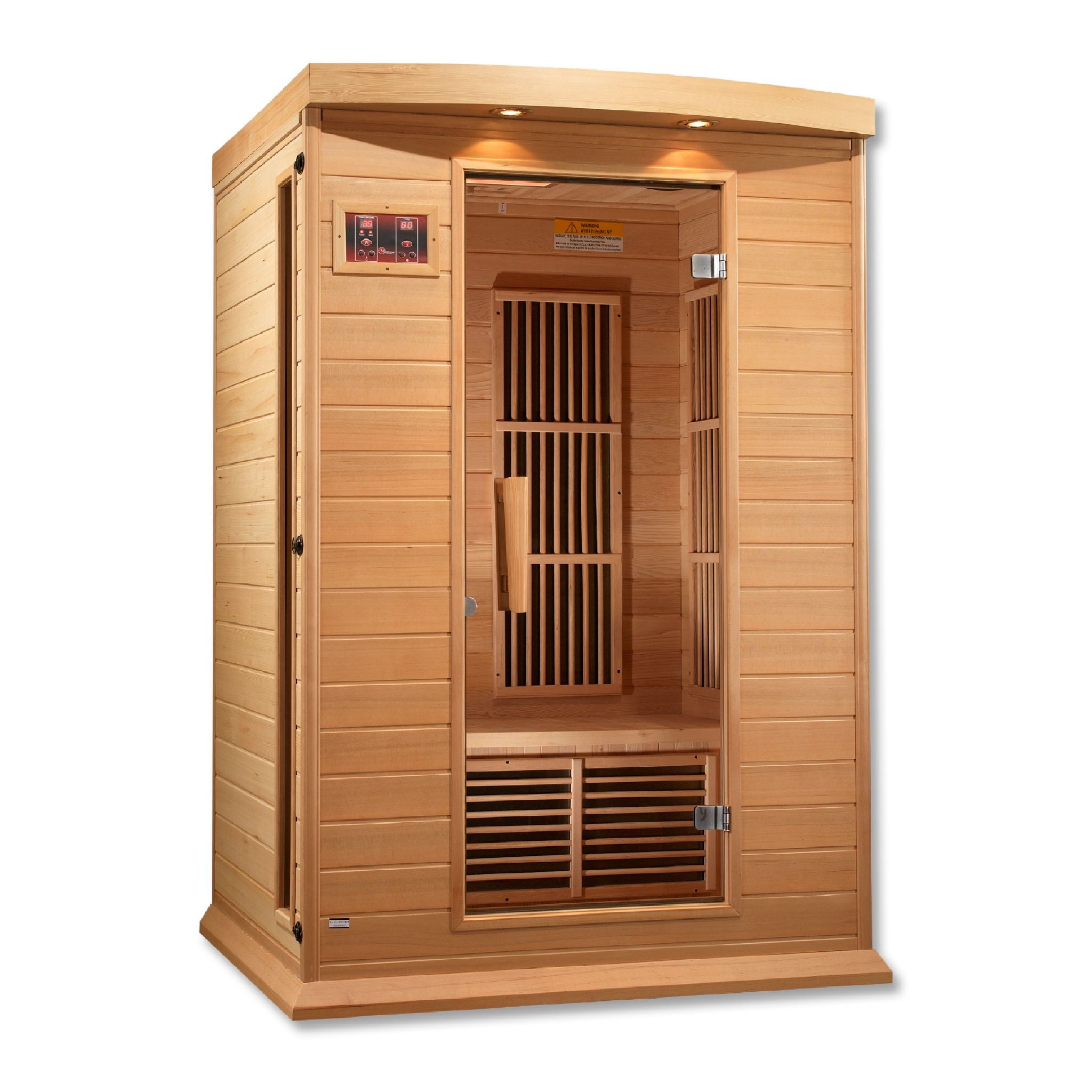 Maxxus 2-Person Low EMF FAR Infrared Sauna – Canadian Hemlock