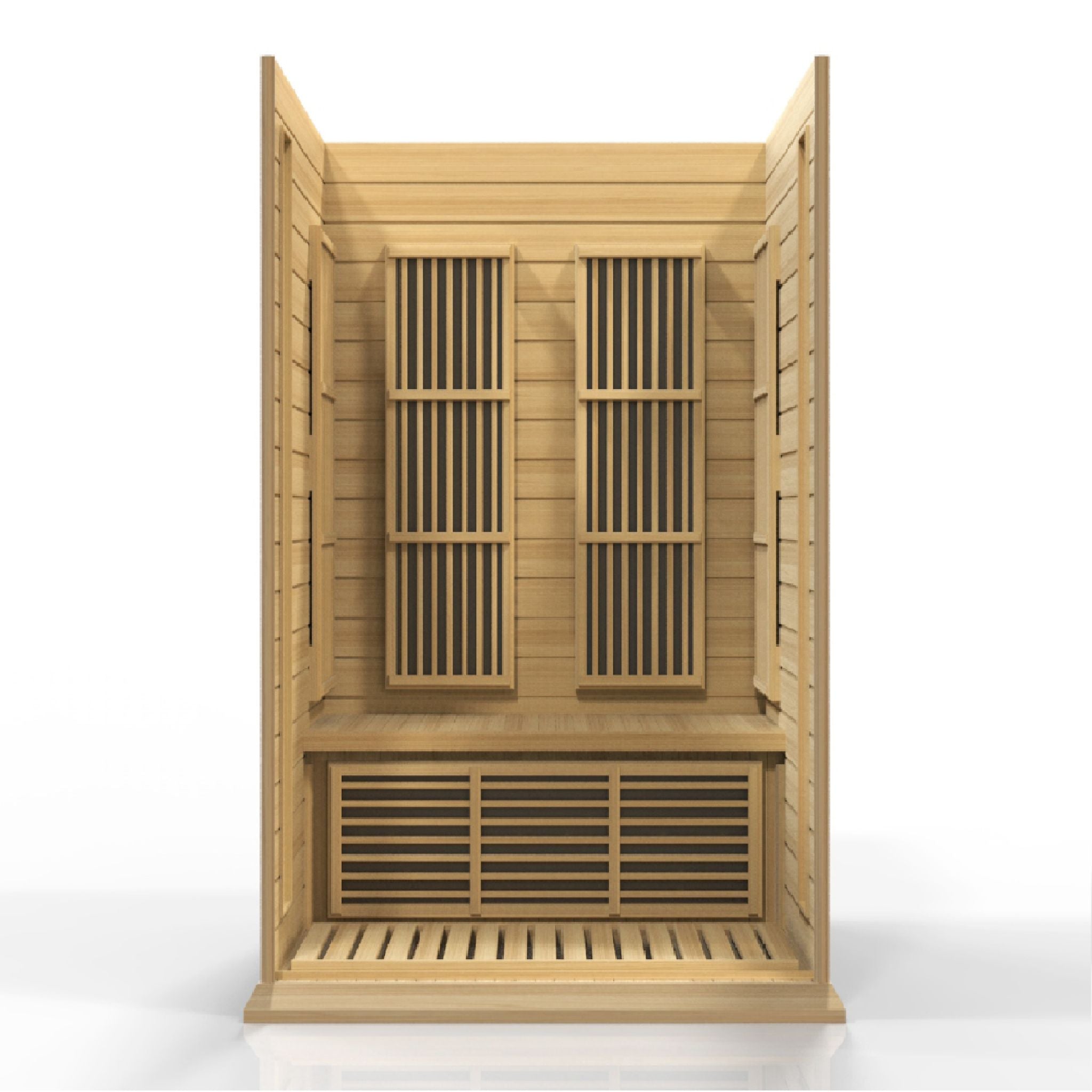 Maxxus 2-Person Low EMF FAR Infrared Sauna – Canadian Hemlock