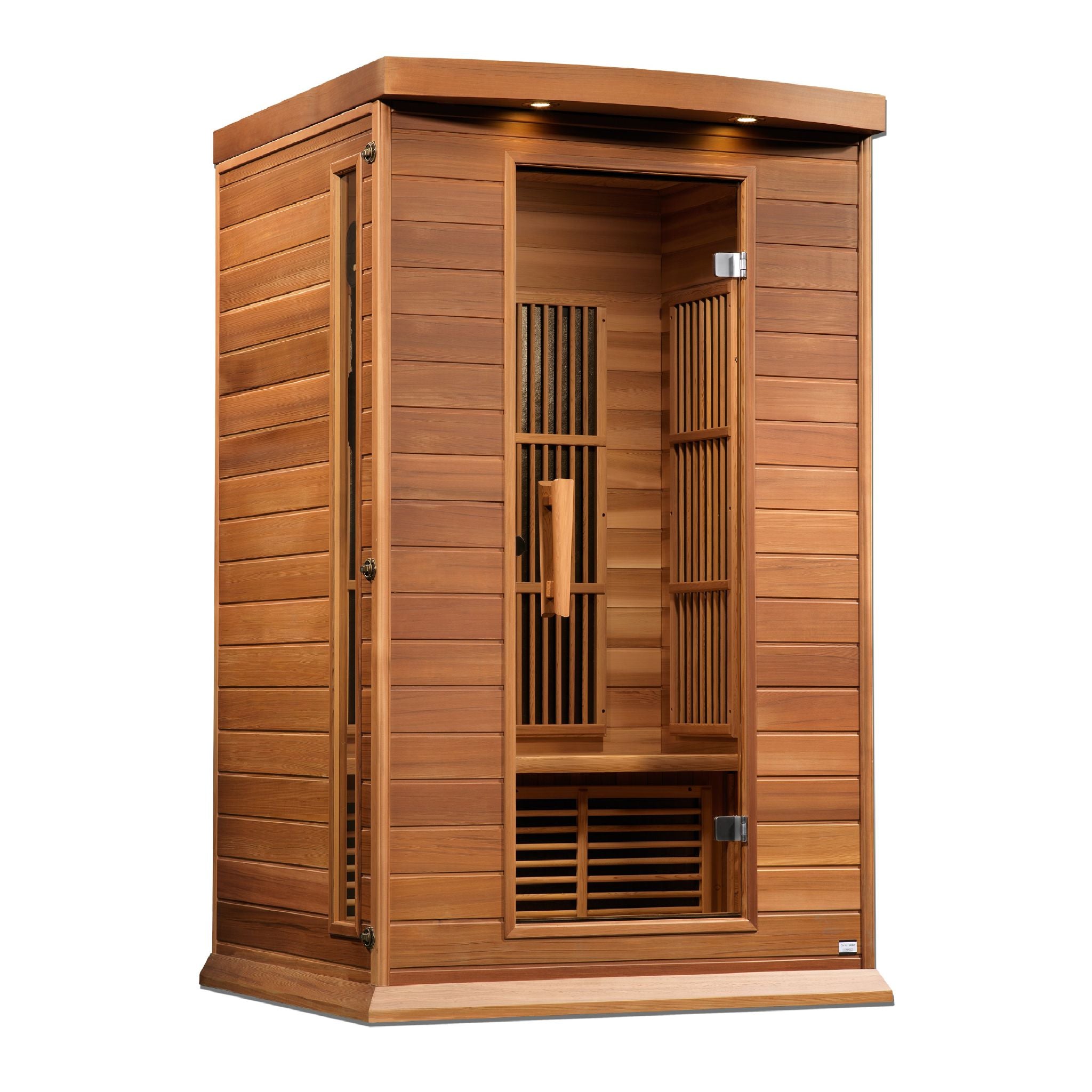 Maxxus 2 Person Near Zero EMF FAR Infrared Sauna – Canadian Red Cedar
