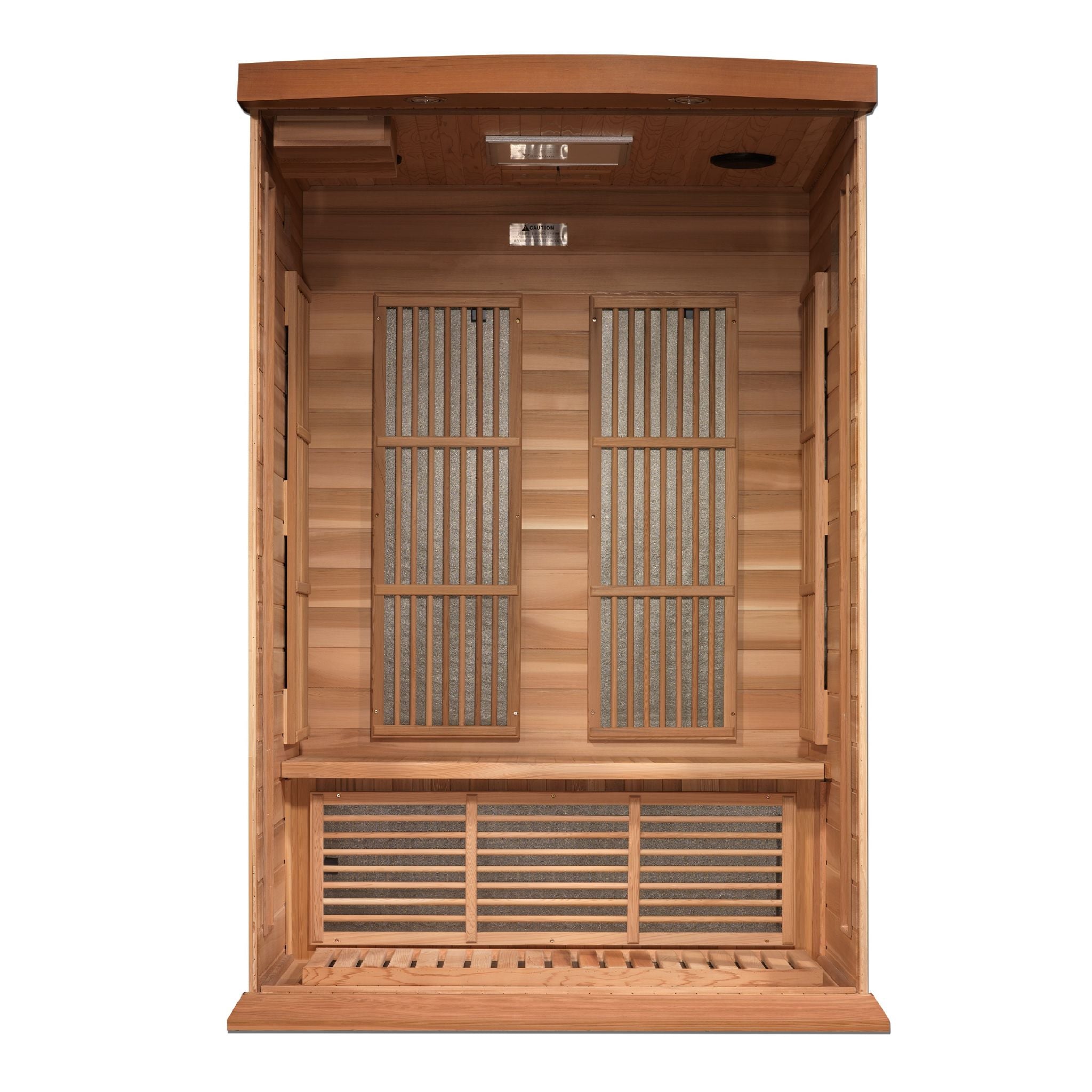 Maxxus 2 Person Near Zero EMF FAR Infrared Sauna – Canadian Red Cedar