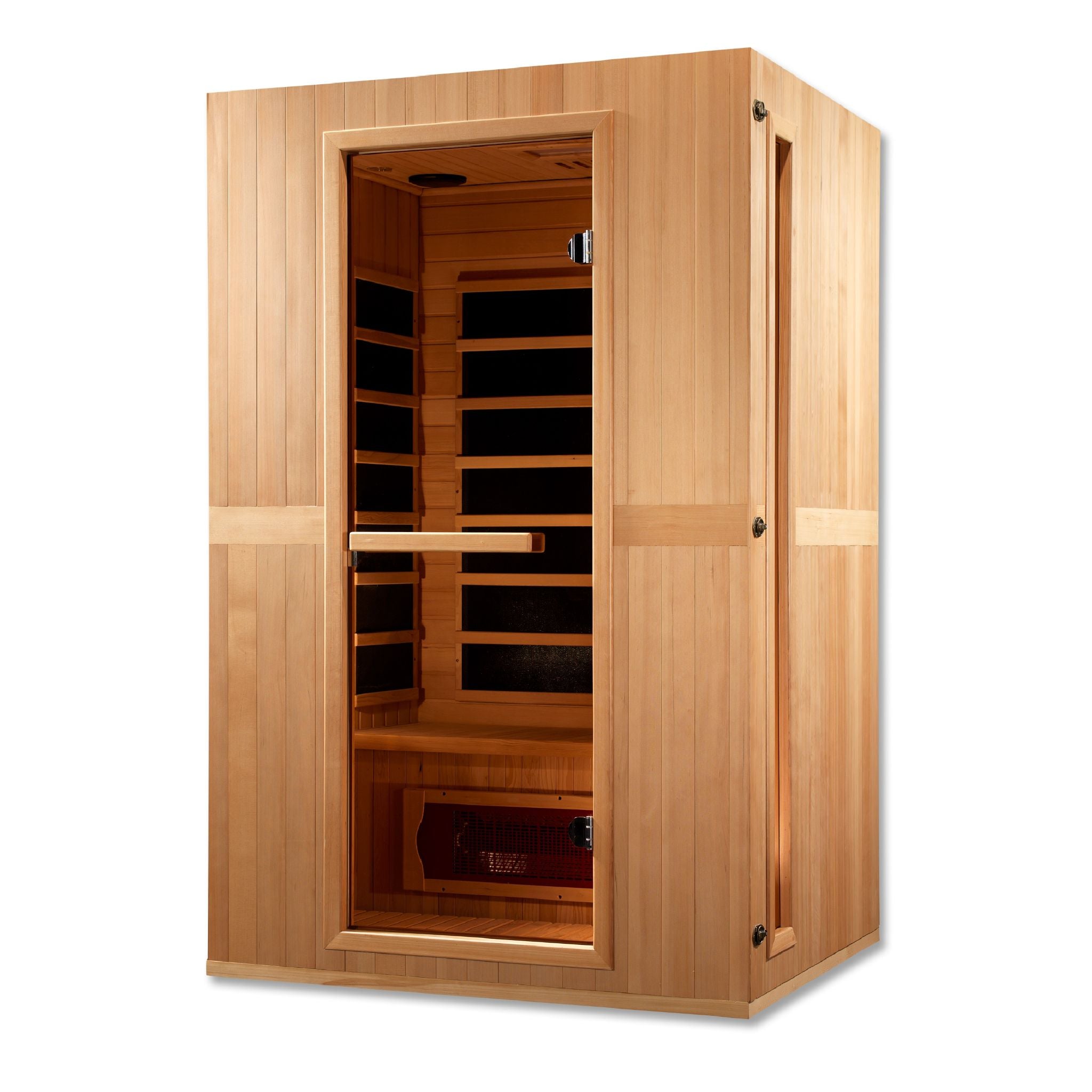 Maxxus 2 Person Low EMF FAR Infrared Sauna – Canadian Hemlock