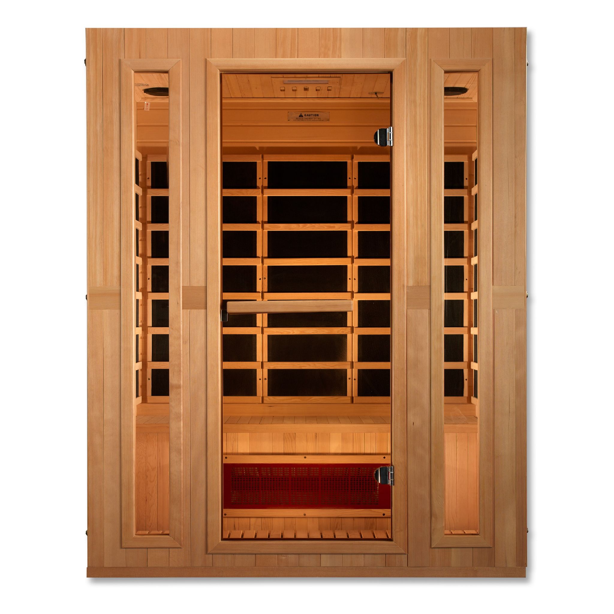 Maxxus 3 Person Low EMF FAR Infrared Sauna – Canadian Hemlock