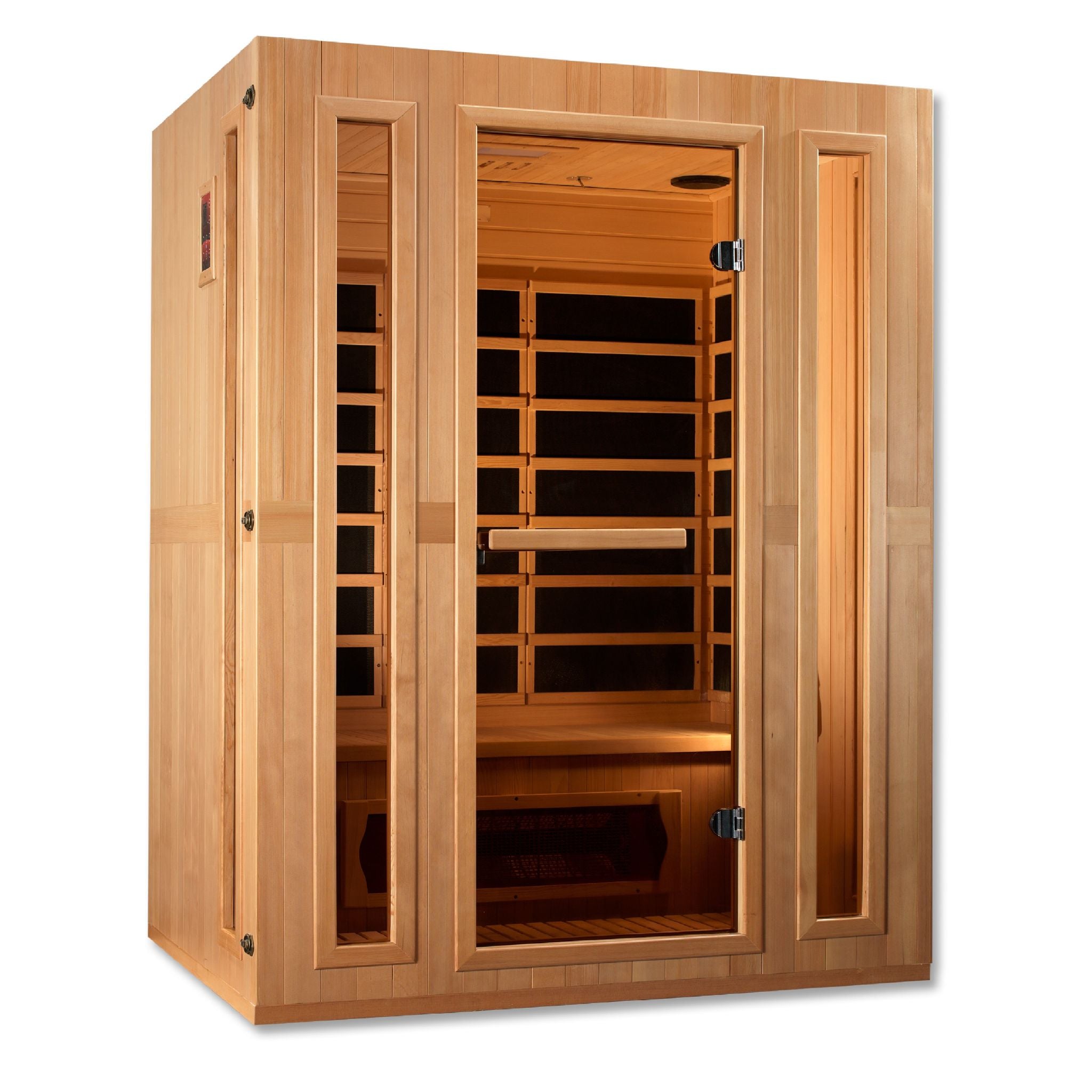 Maxxus 3 Person Low EMF FAR Infrared Sauna – Canadian Hemlock