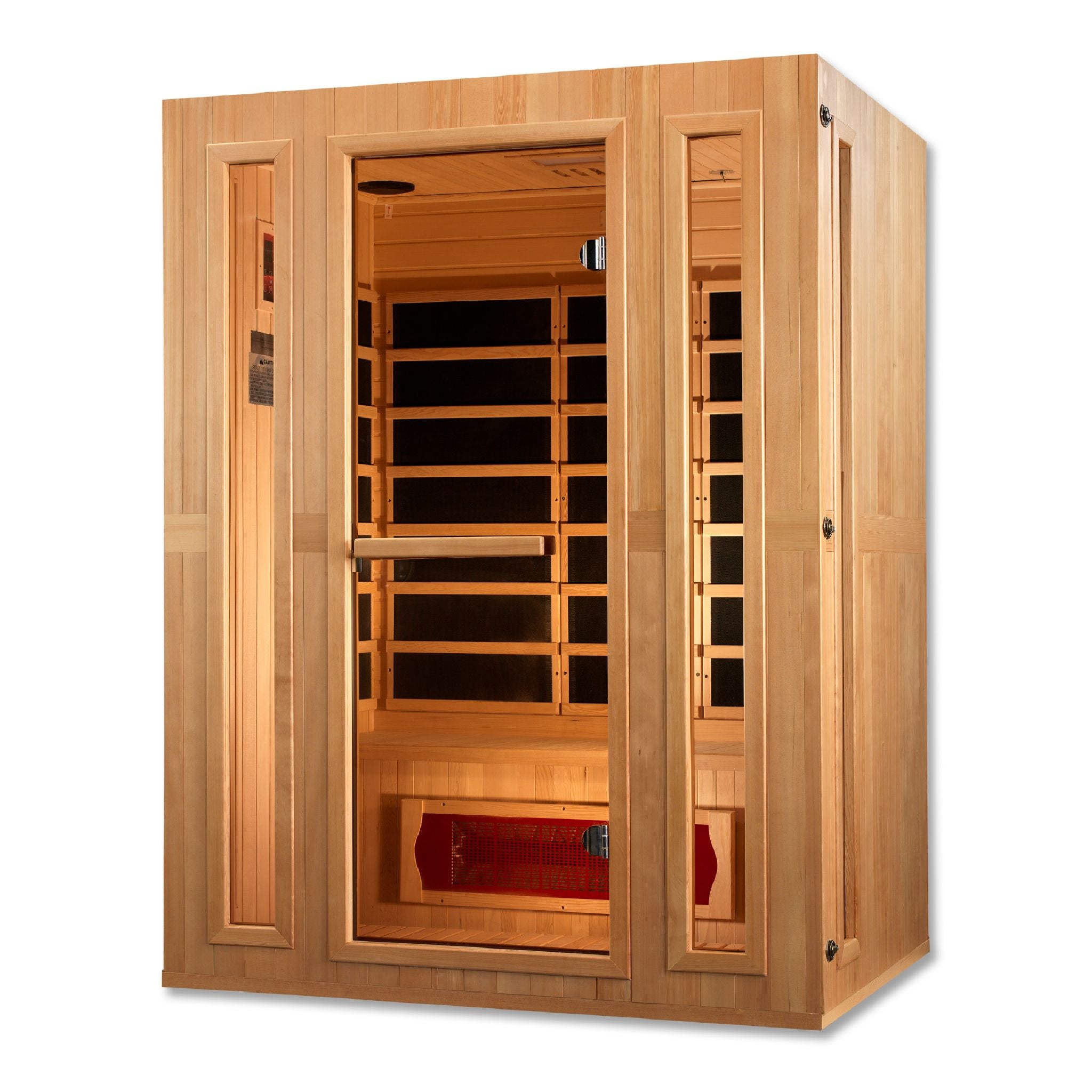 Maxxus 3 Person Low EMF FAR Infrared Sauna – Canadian Hemlock
