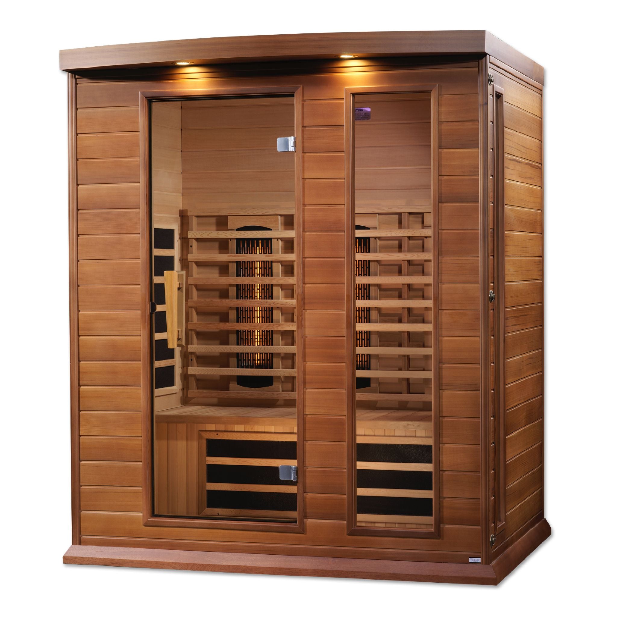 Maxxus 3-Person Full Spectrum Near Zero EMF Infrared Sauna (Canadian Red Cedar)