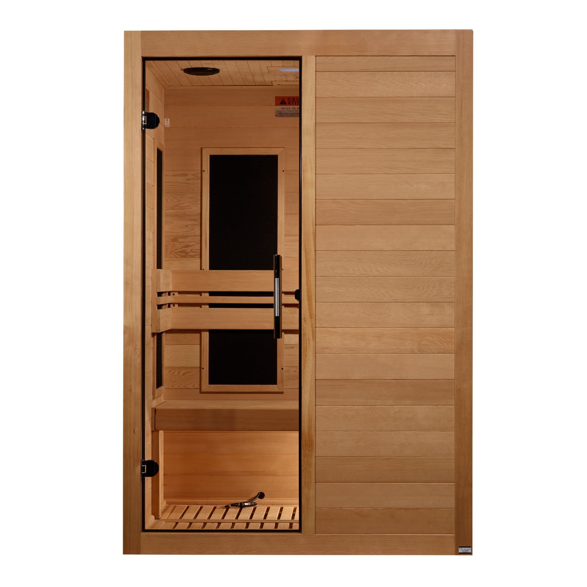 Maxxus S-Line Yoga 2-Person Ultra Low EMF FAR Infrared Sauna (Canadian Hemlock)