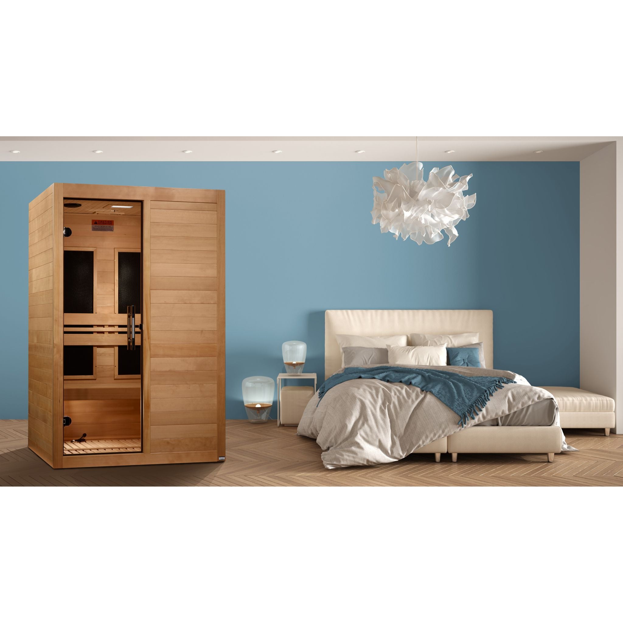 Maxxus S-Line Yoga 2-Person Ultra Low EMF FAR Infrared Sauna (Canadian Hemlock)