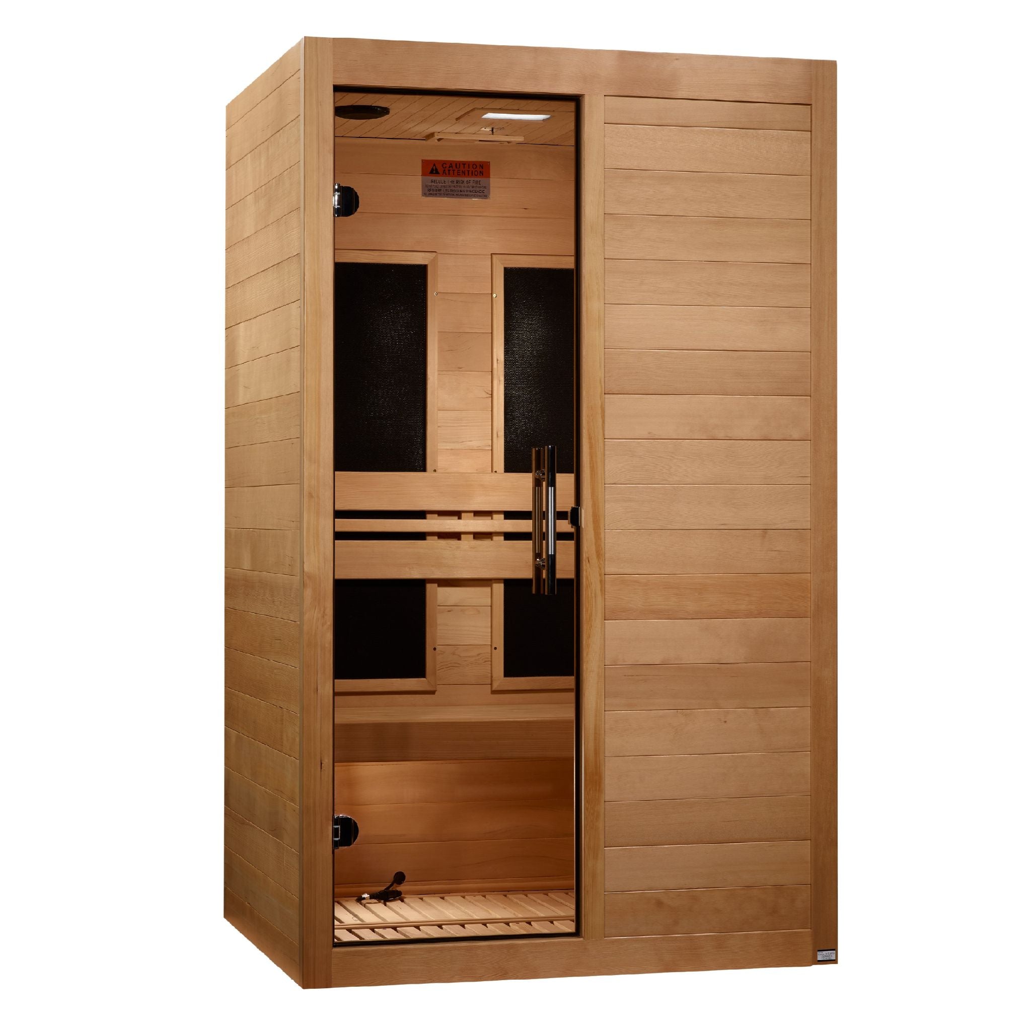 Maxxus S-Line Yoga 2 Person Low EMF FAR Infrared Sauna – Canadian Hemlock