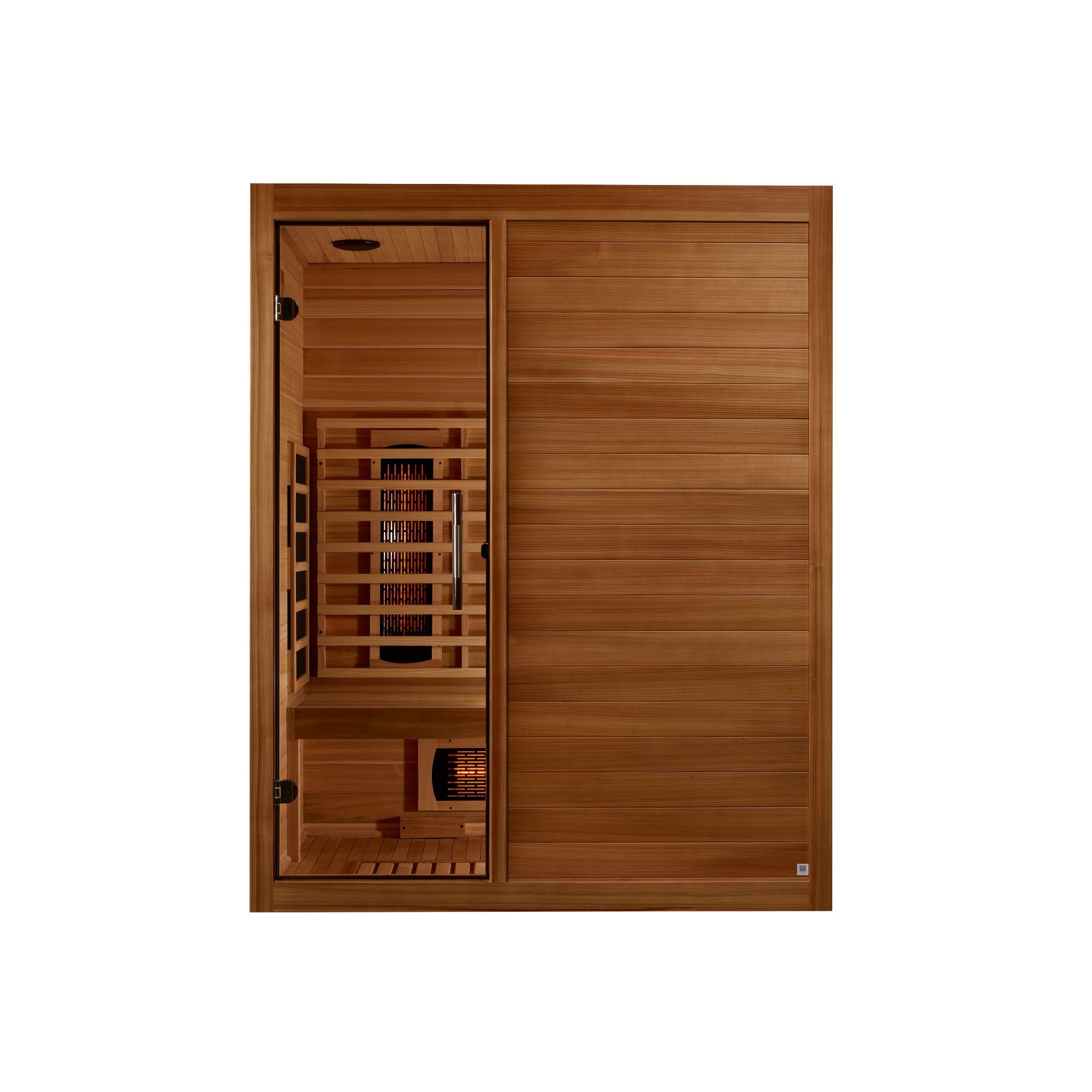 Maxxus S-Line Yoga 3-Person Full Spectrum Near Zero EMF Infrared Sauna (Pacific Cedar)