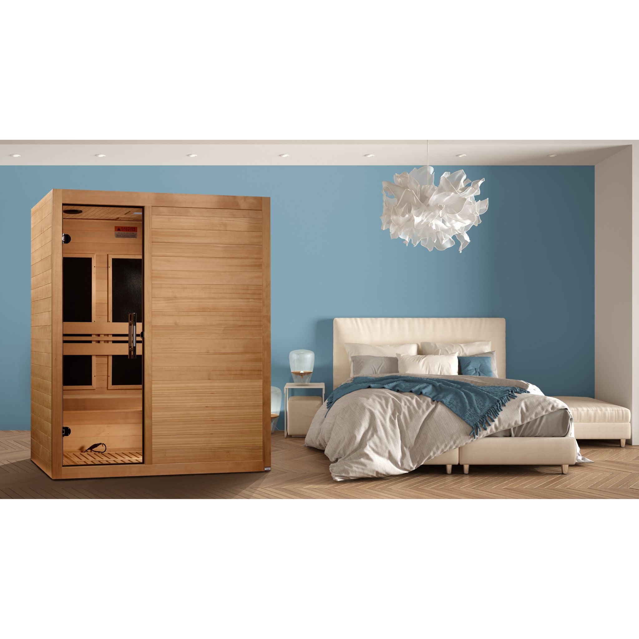Maxxus S-Line Yoga 3-Person Ultra Low EMF FAR Infrared Sauna (Canadian Hemlock)