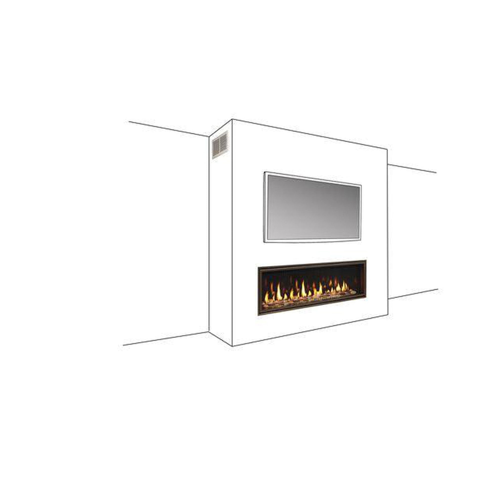 Majestic - Echelon II Linear Direct Vent Gas Fireplace