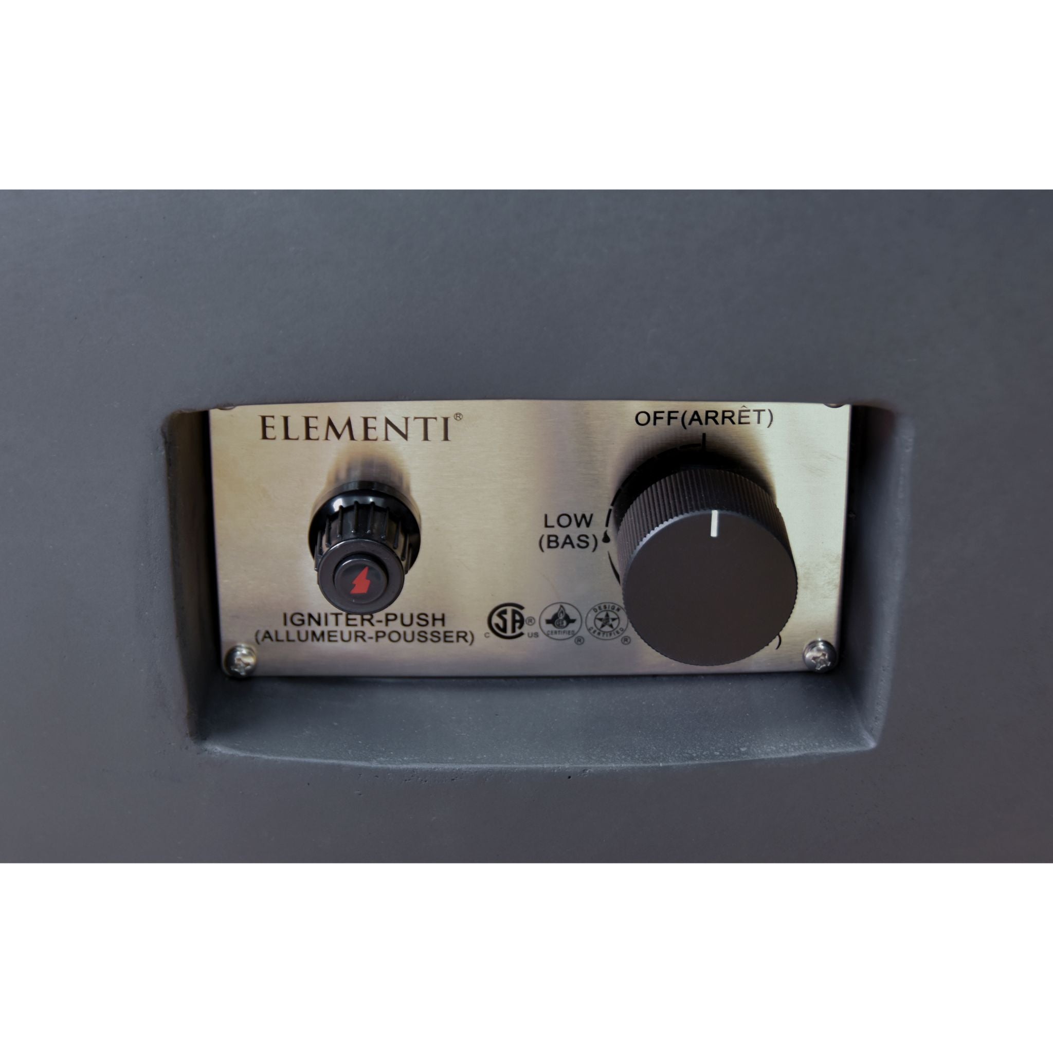 Lunar Bowl 42” Concrete Fire Table – Dark Gray