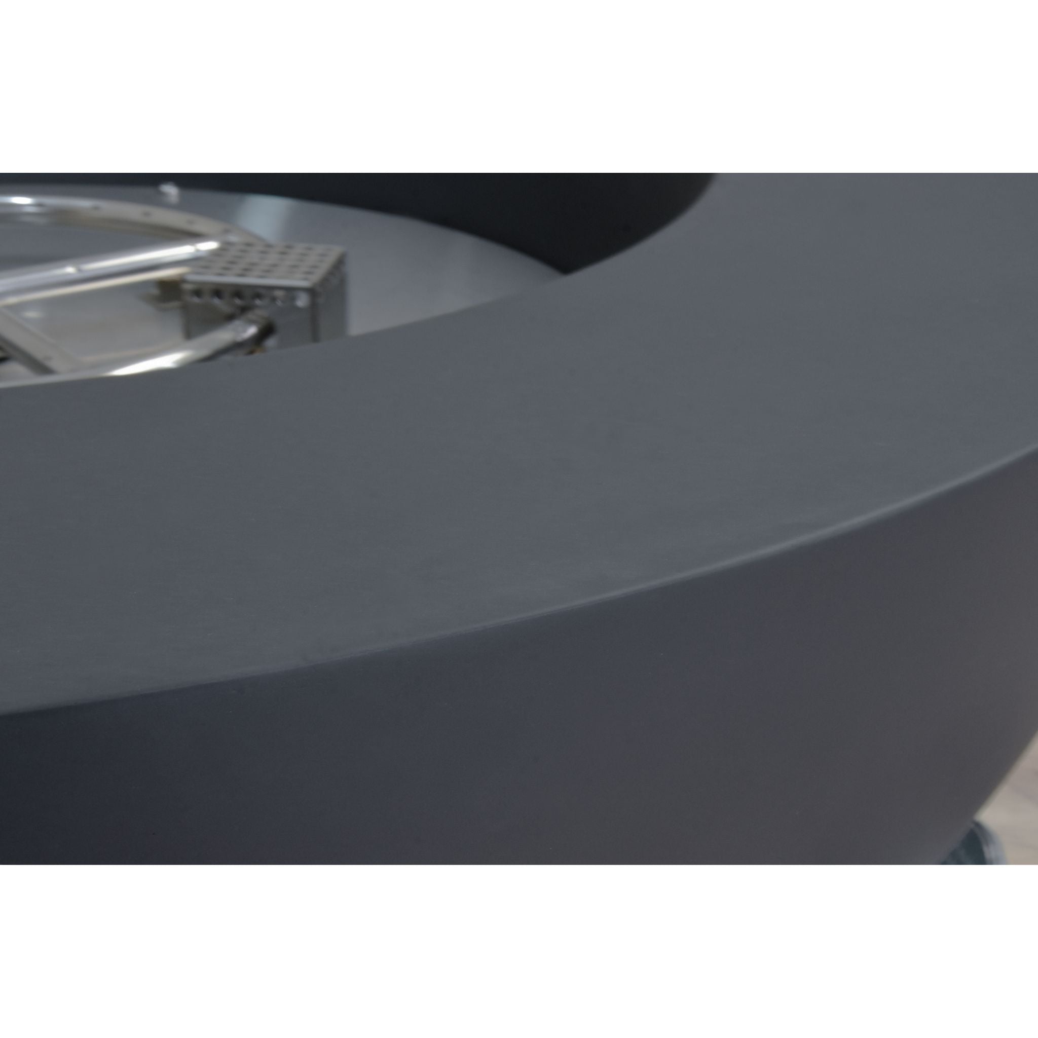 Lunar Bowl 42” Concrete Fire Table – Dark Gray