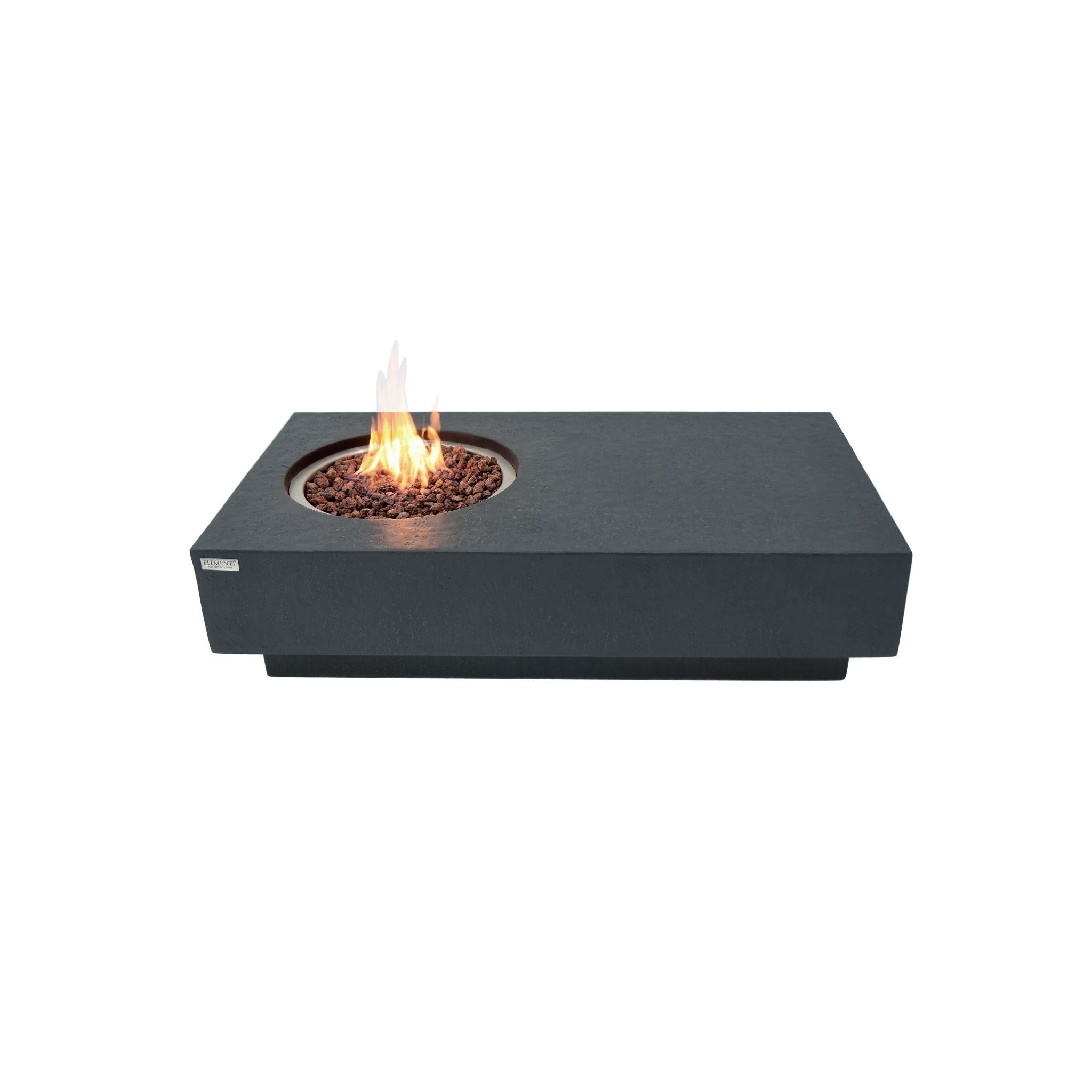 Metropolis 56” Concrete Fire Table – Dark Gray