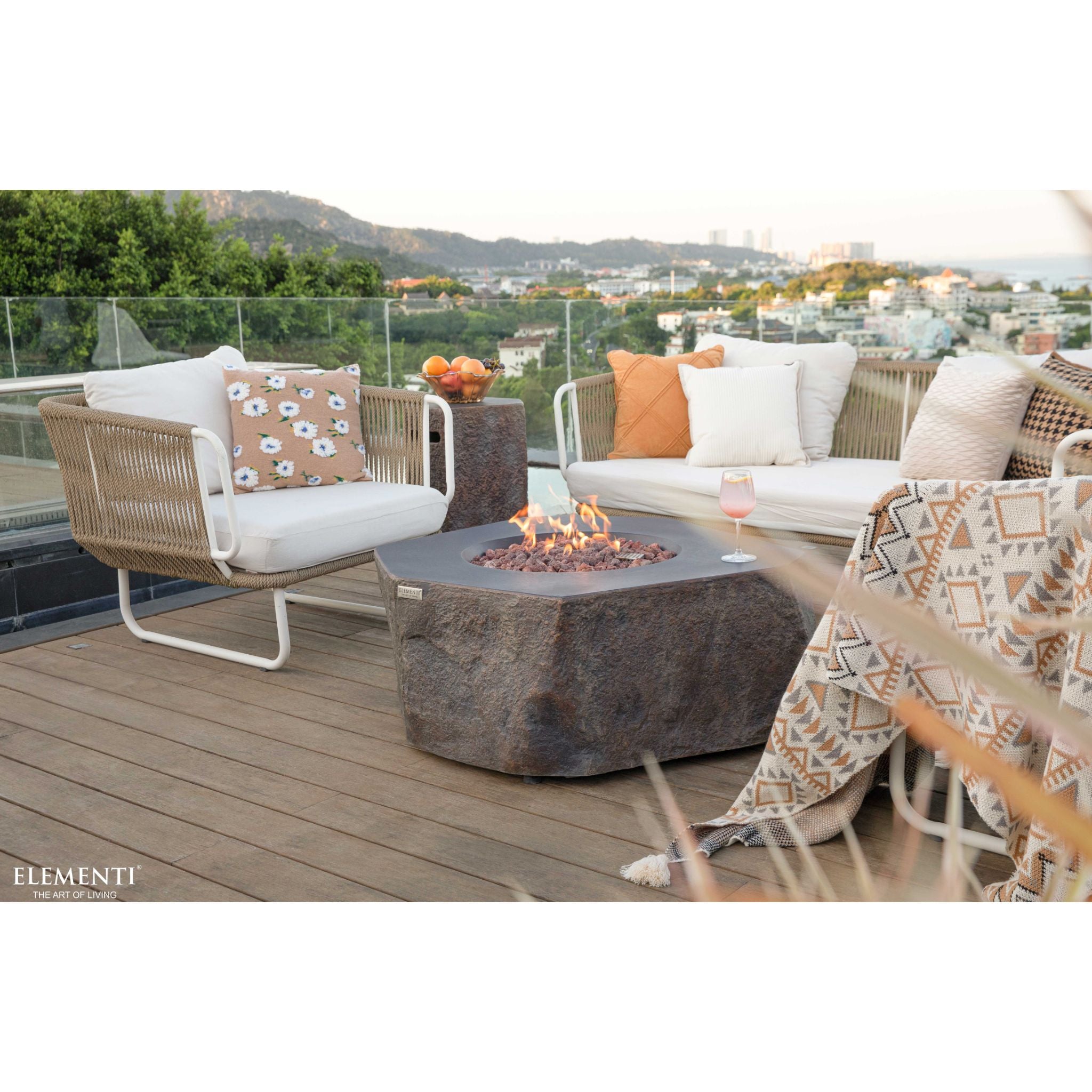 Columbia 42” Concrete Fire Table