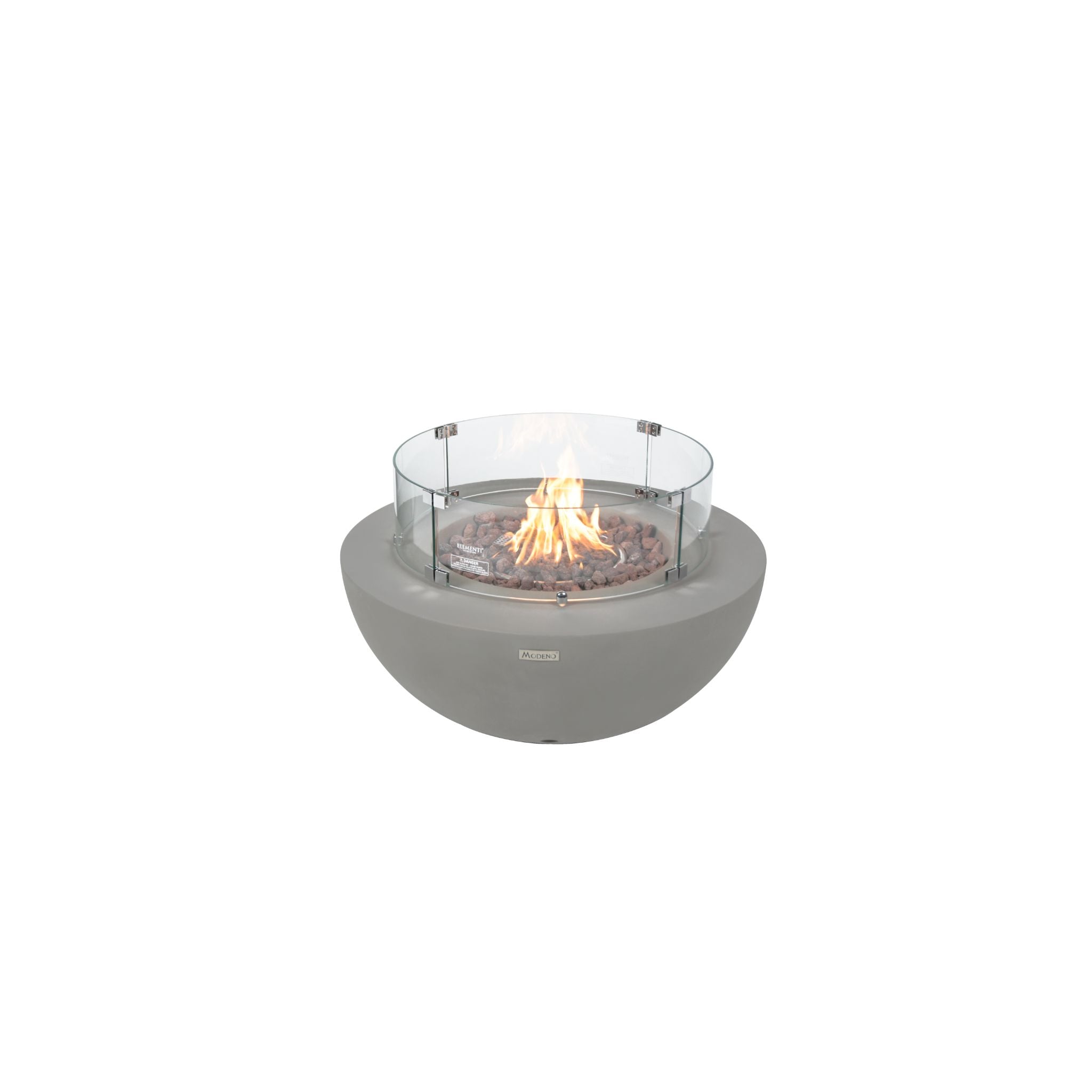 Roca 34” Concrete Fire Table - Light Gray
