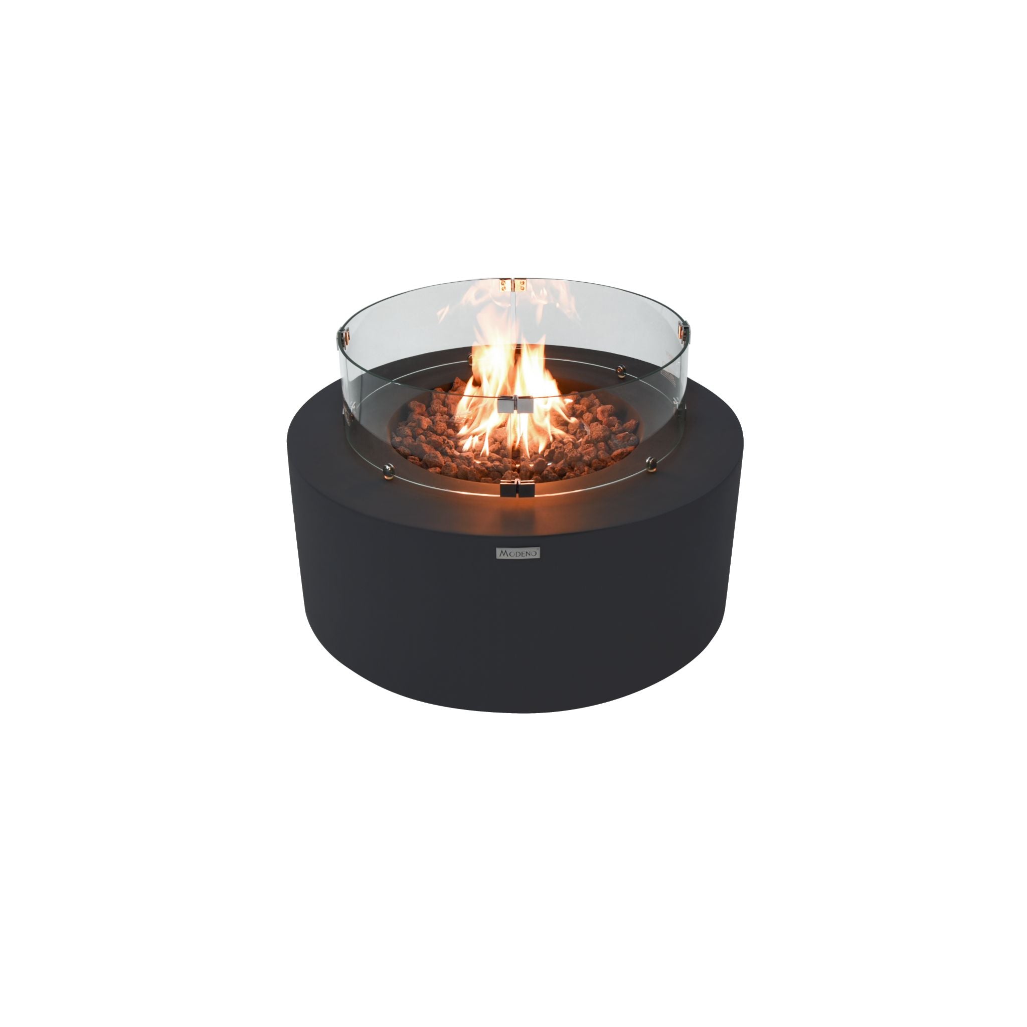 Venice 34” Concrete Fire Table - Dark Gray