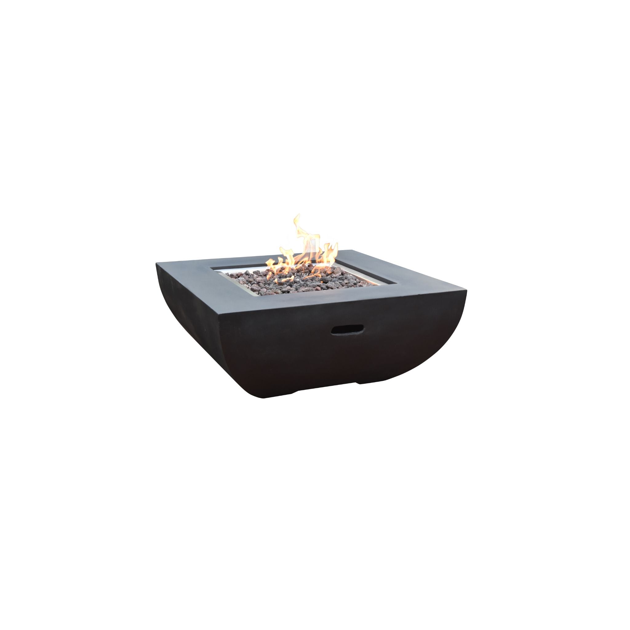 Aurora 34” Concrete Fire Table - Black