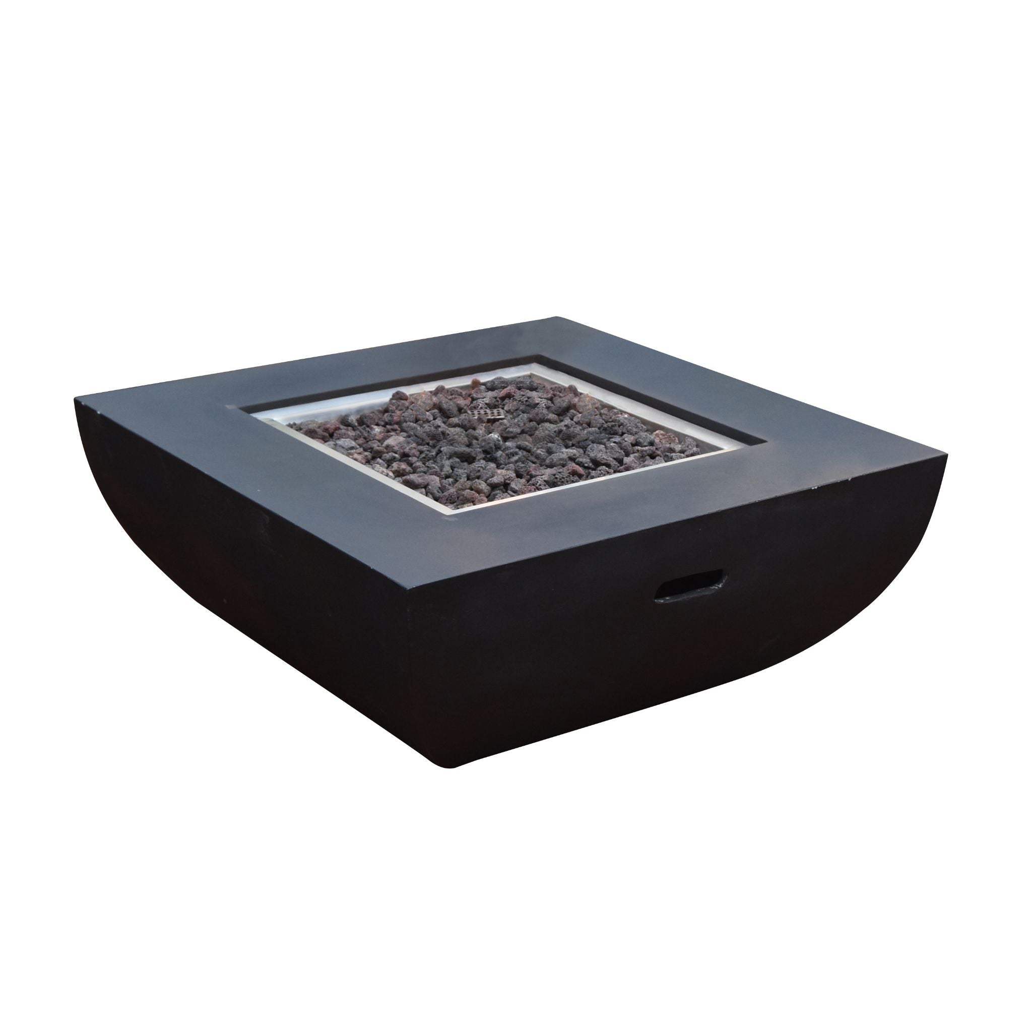 Aurora 34” Concrete Fire Table - Black