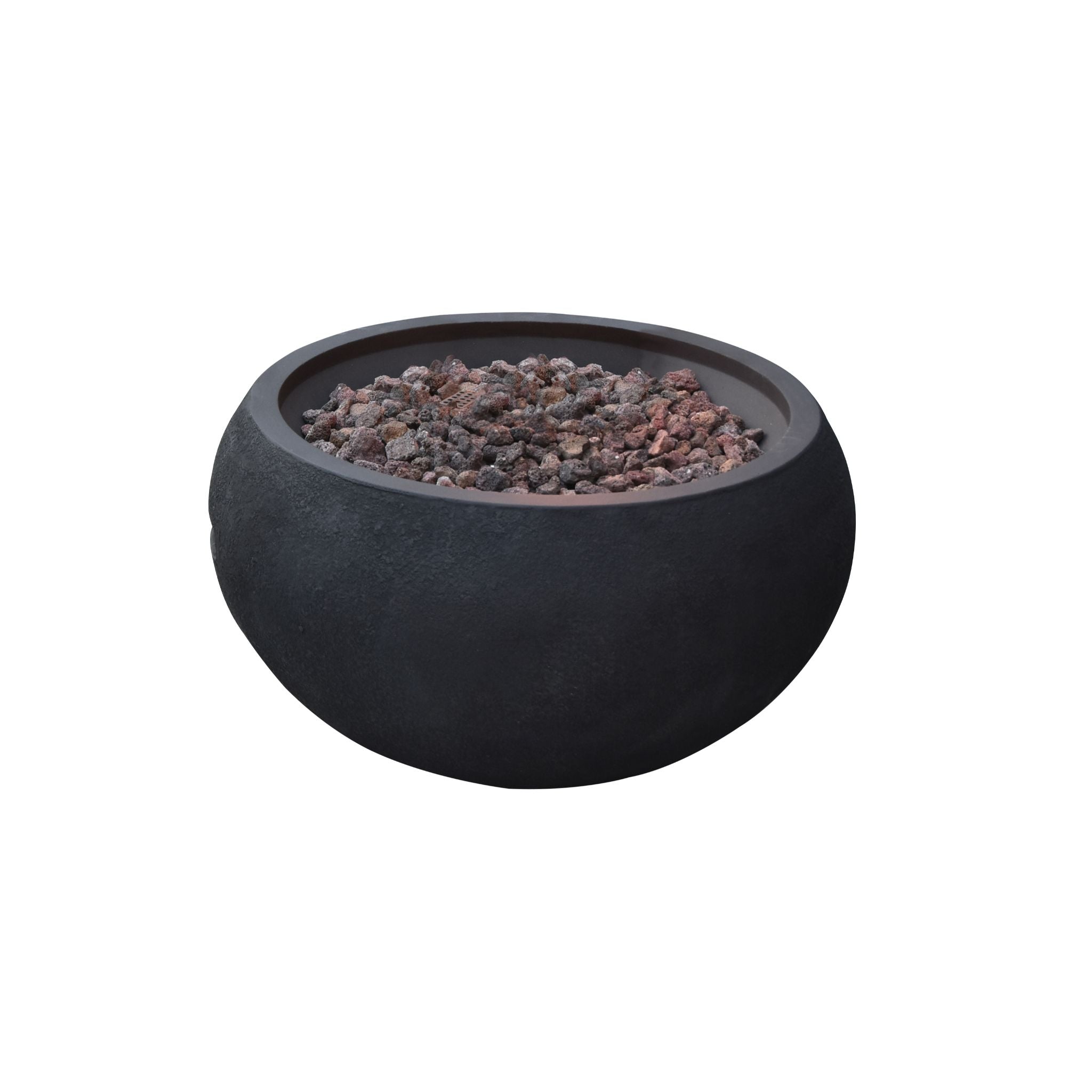 York 27” Concrete Fire Bowl - Black