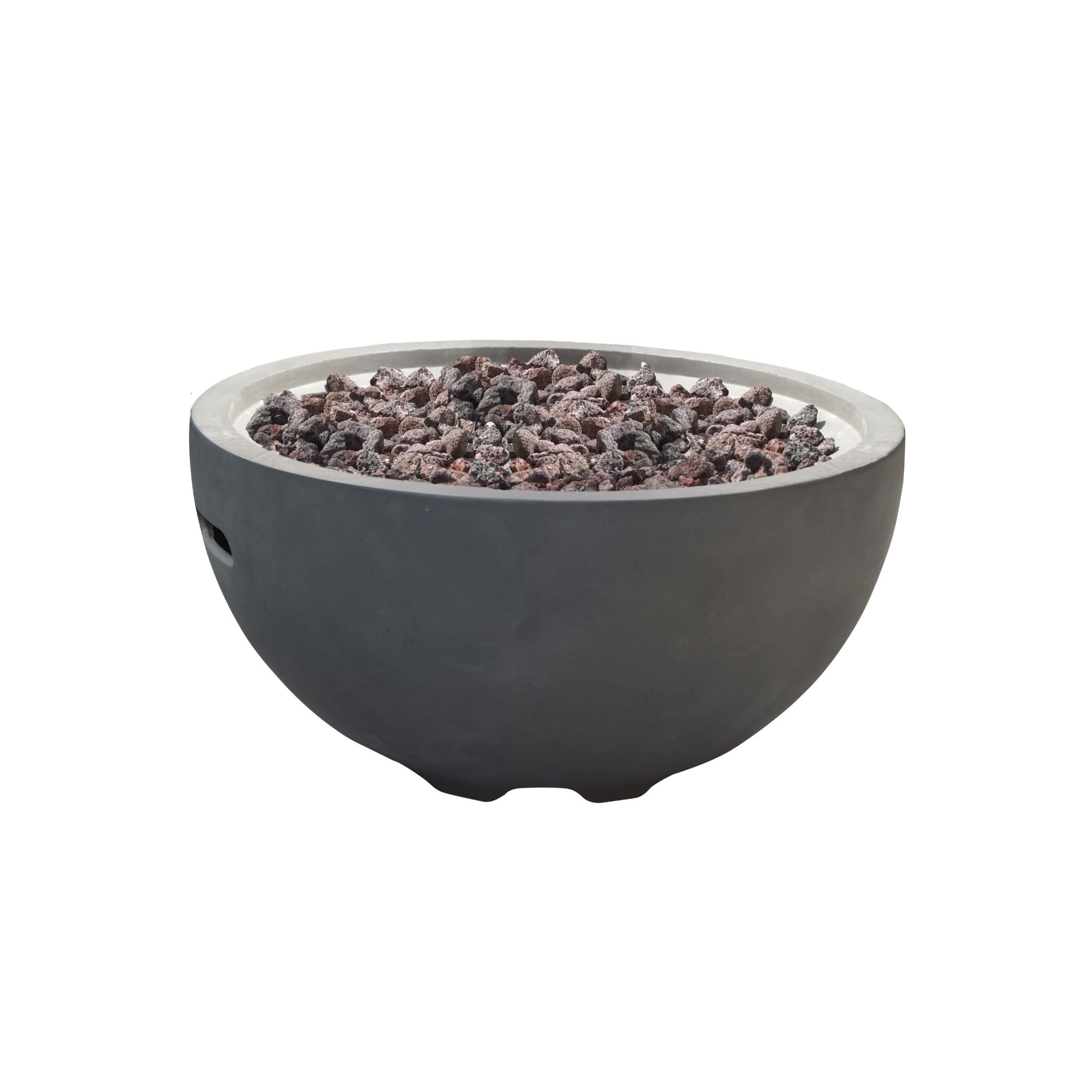 Nantucket 27” Concrete Fire Bowl - Light Gray
