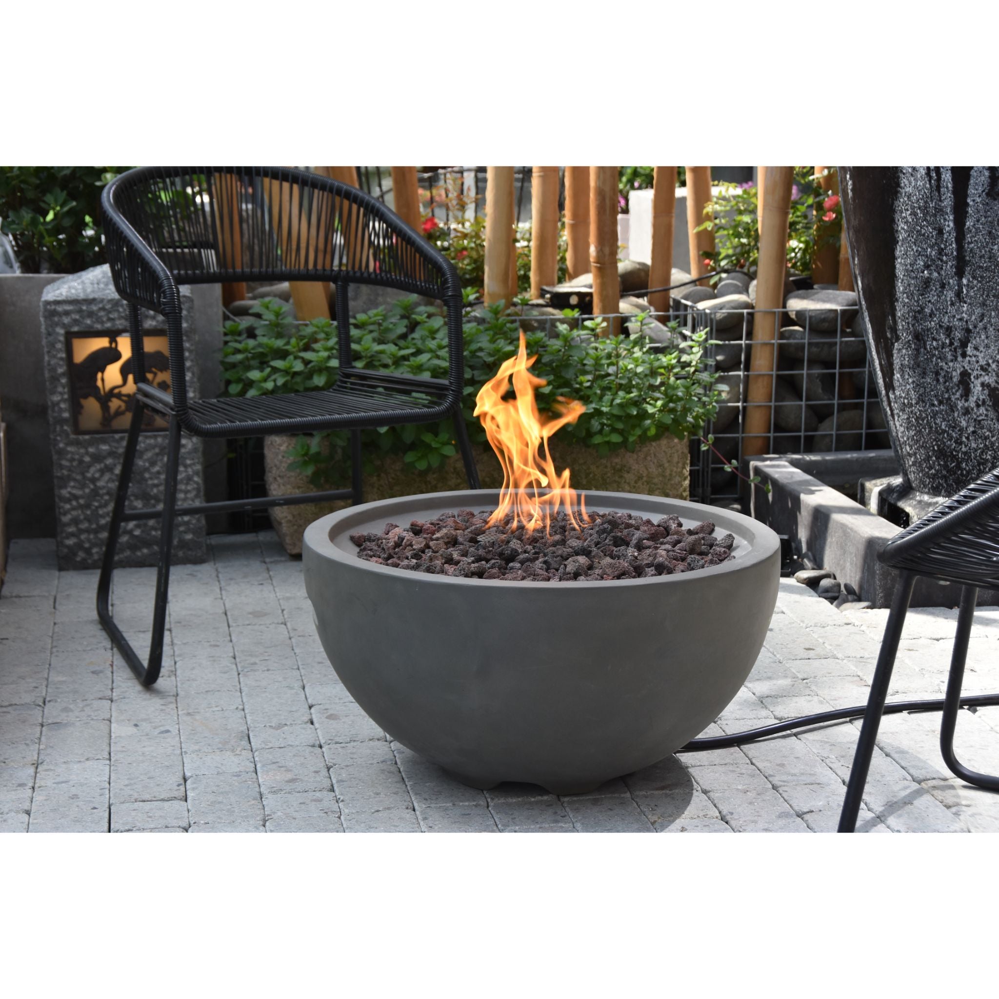 Nantucket 27” Concrete Fire Bowl - Light Gray