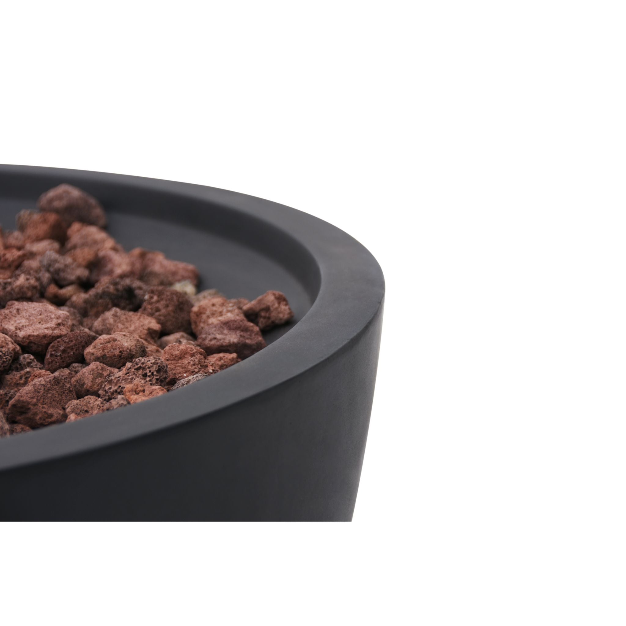Jefferson 27” Concrete Fire Bowl - Dark Gray