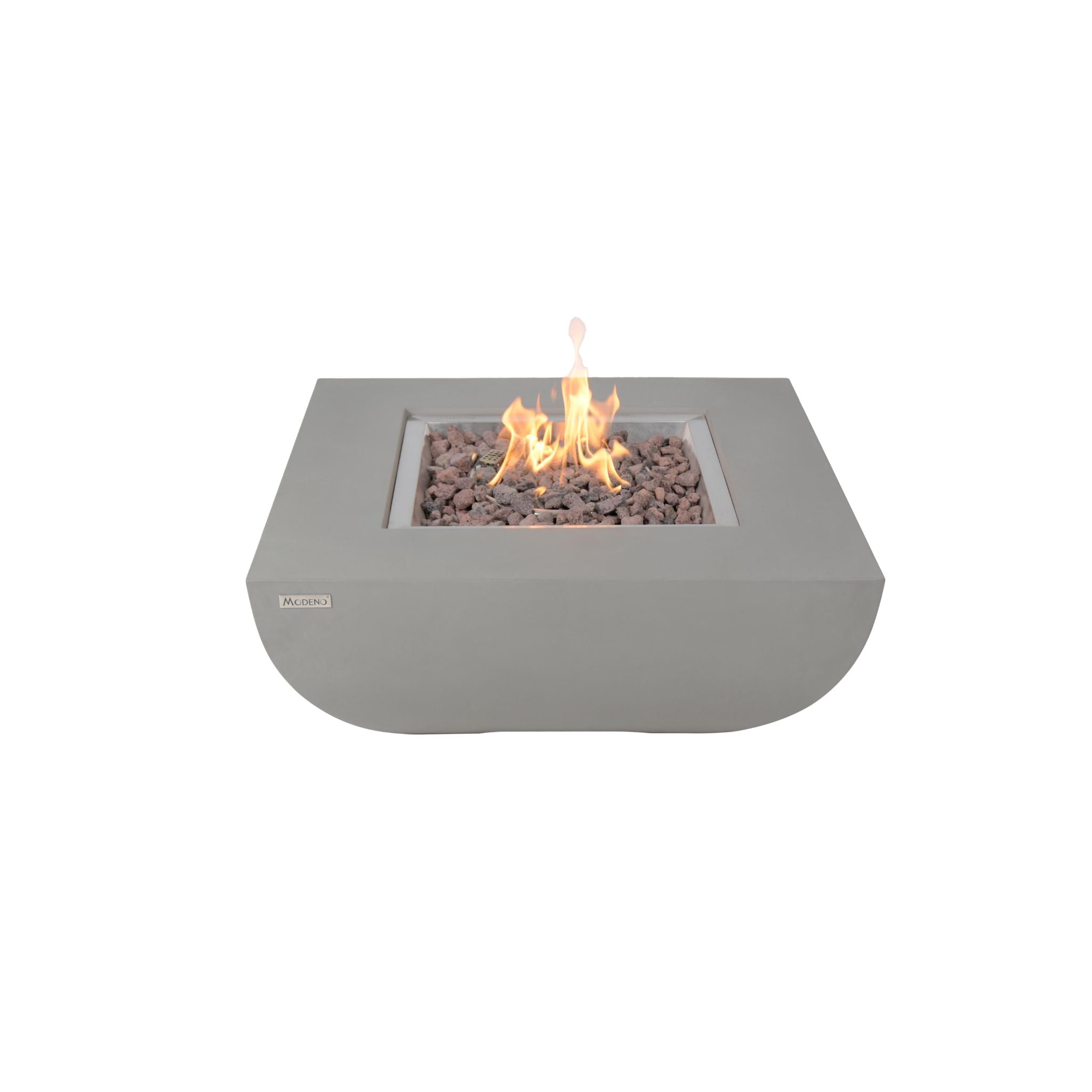 Westport 34” Concrete Fire Table - Light Gray
