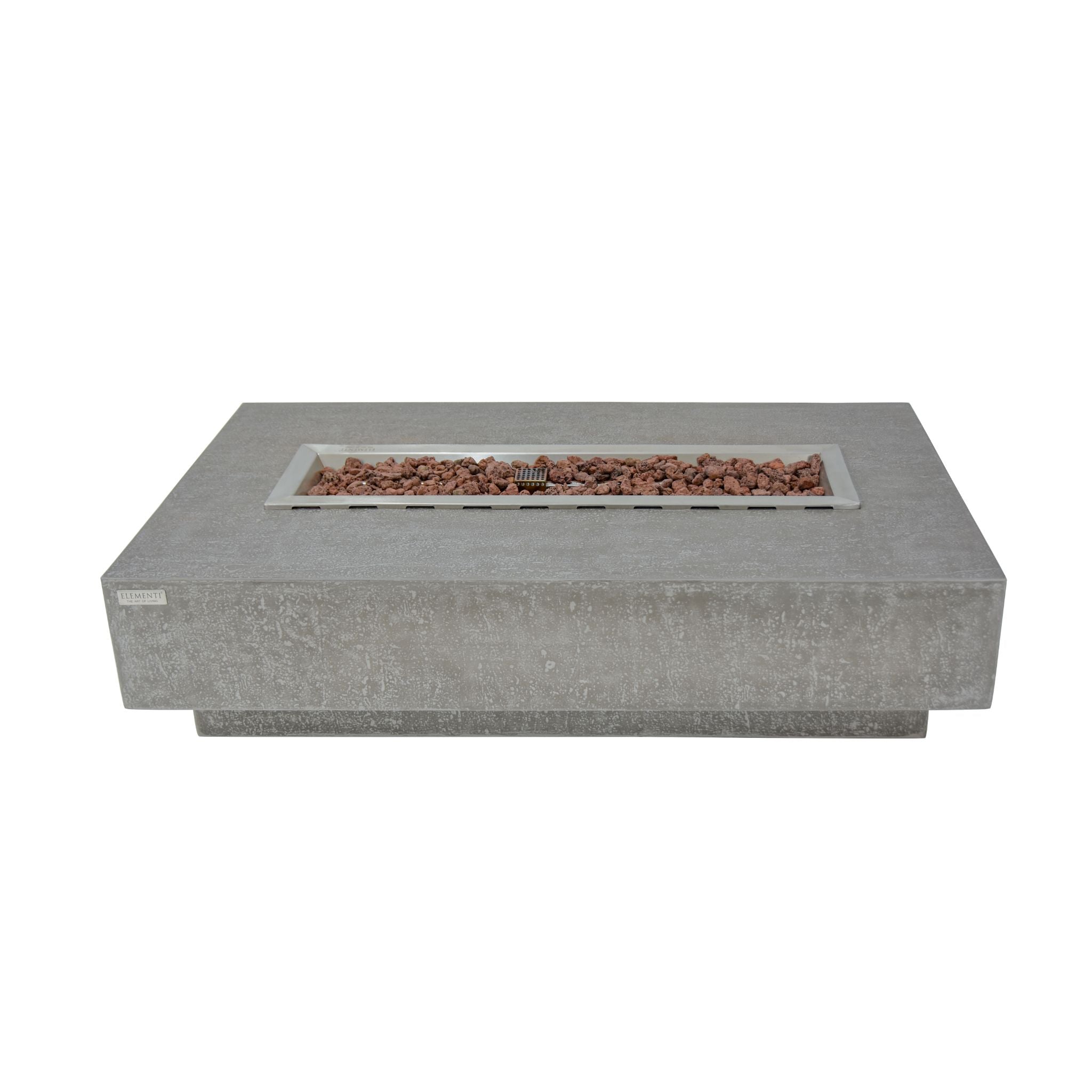 Hampton 56” Concrete Fire Table – Light Gray