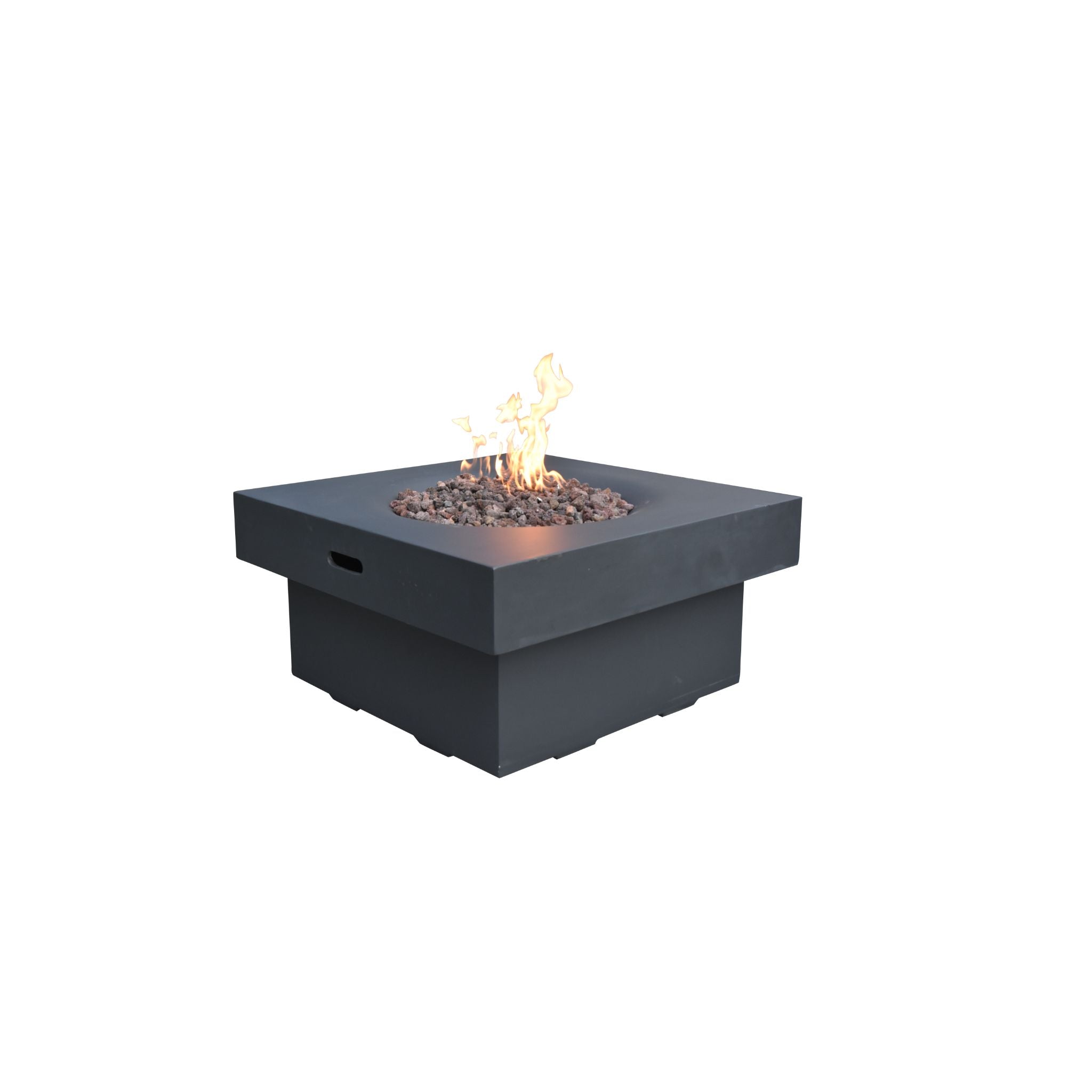 Branford 34” Concrete Fire Table - Black