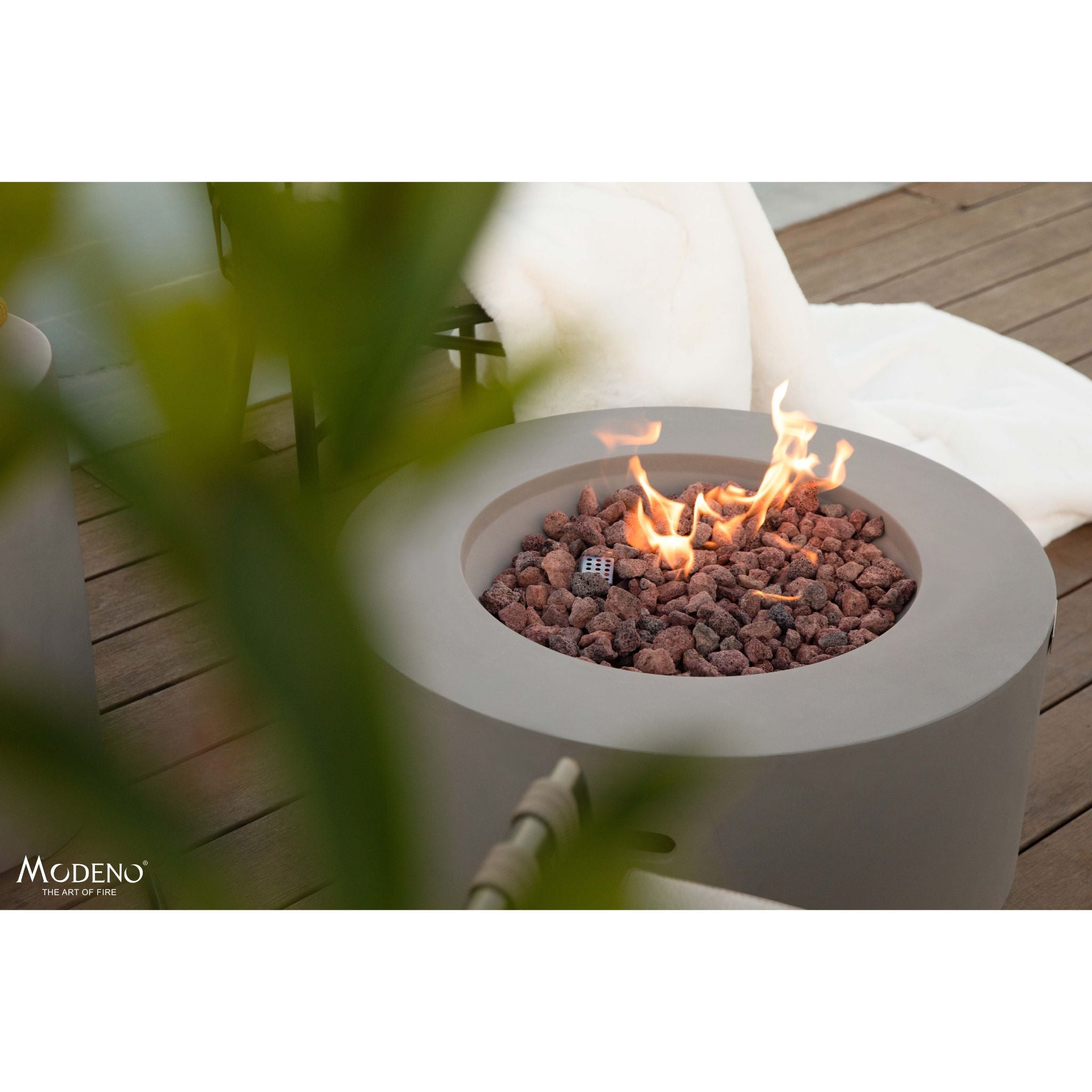 Waterford 27” Concrete Fire Table - Light Gray