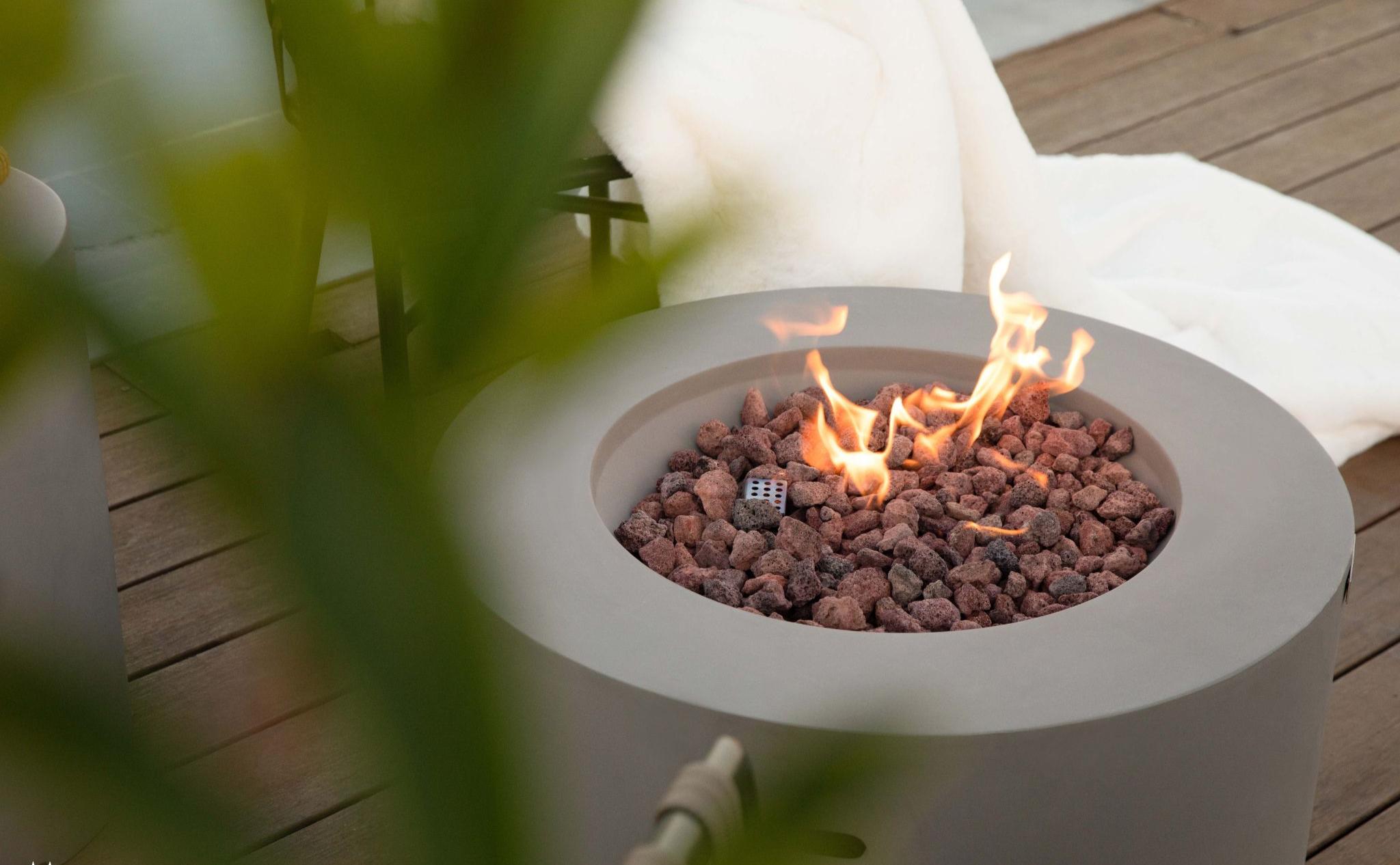 Modeno - Waterford 27” Concrete Fire Table - Light Gray