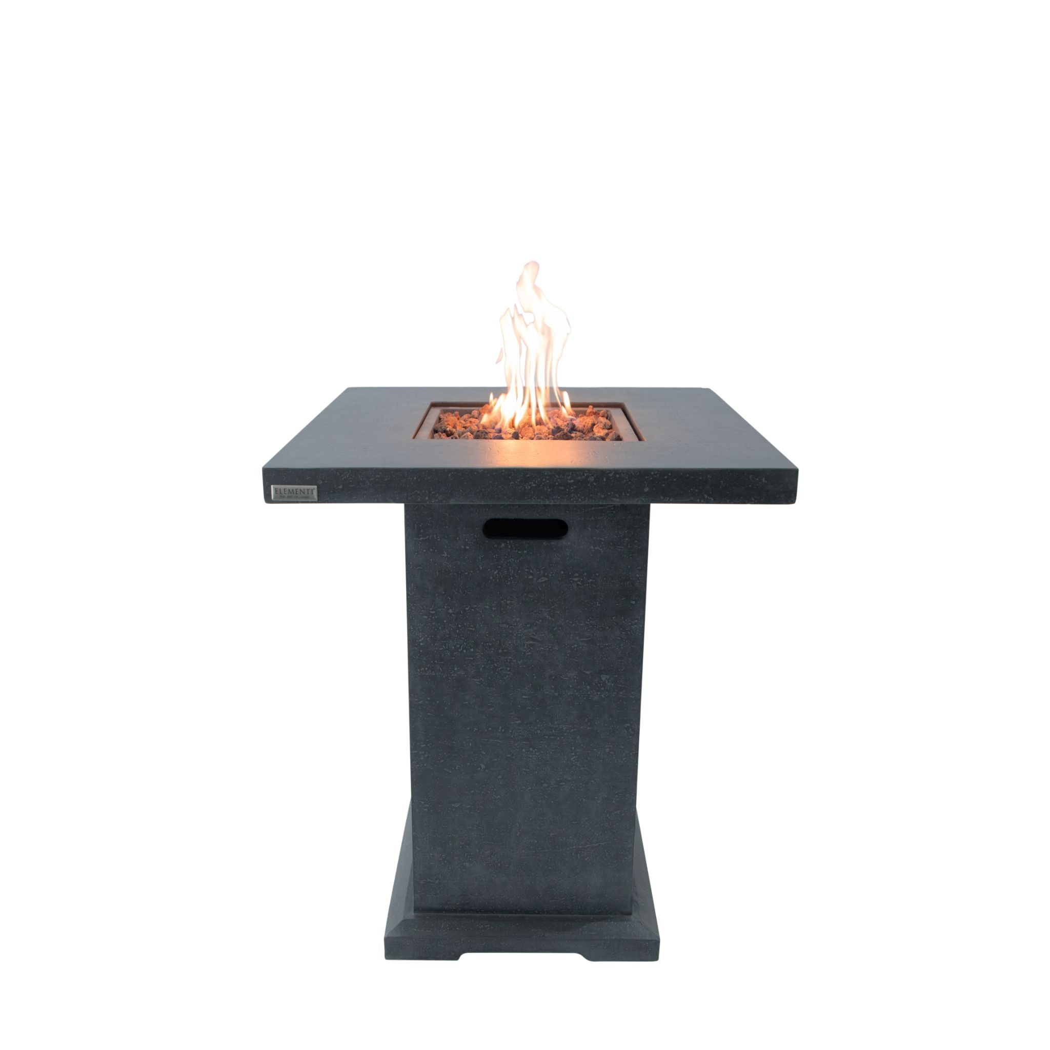 Montreal 34” Bar Height Concrete Fire Table - Dark Gray