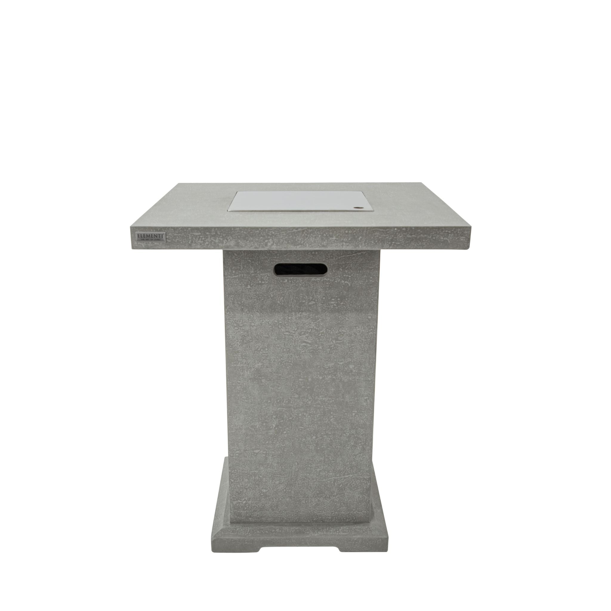 Montreal 34” Bar Height Concrete Fire Table - Light Gray