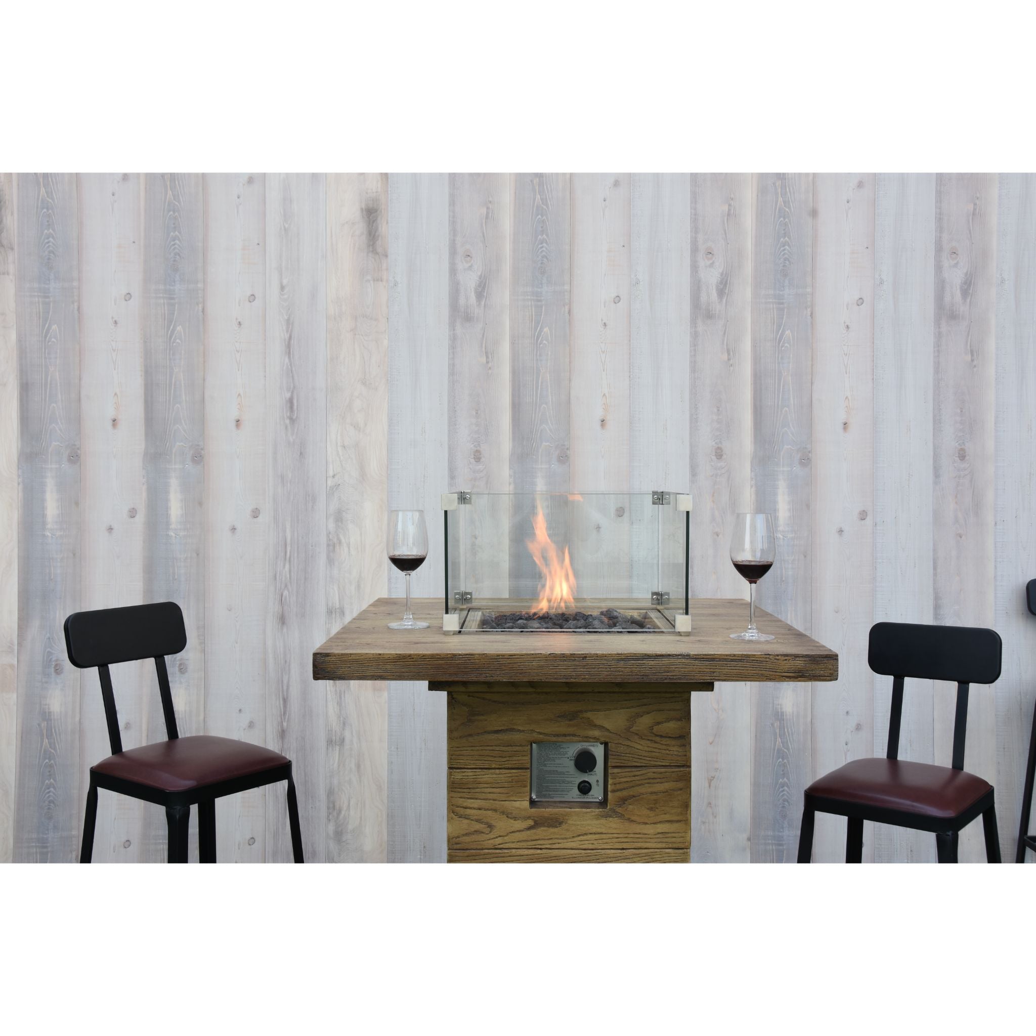 Rova 34” Bar Height Concrete Fire Table