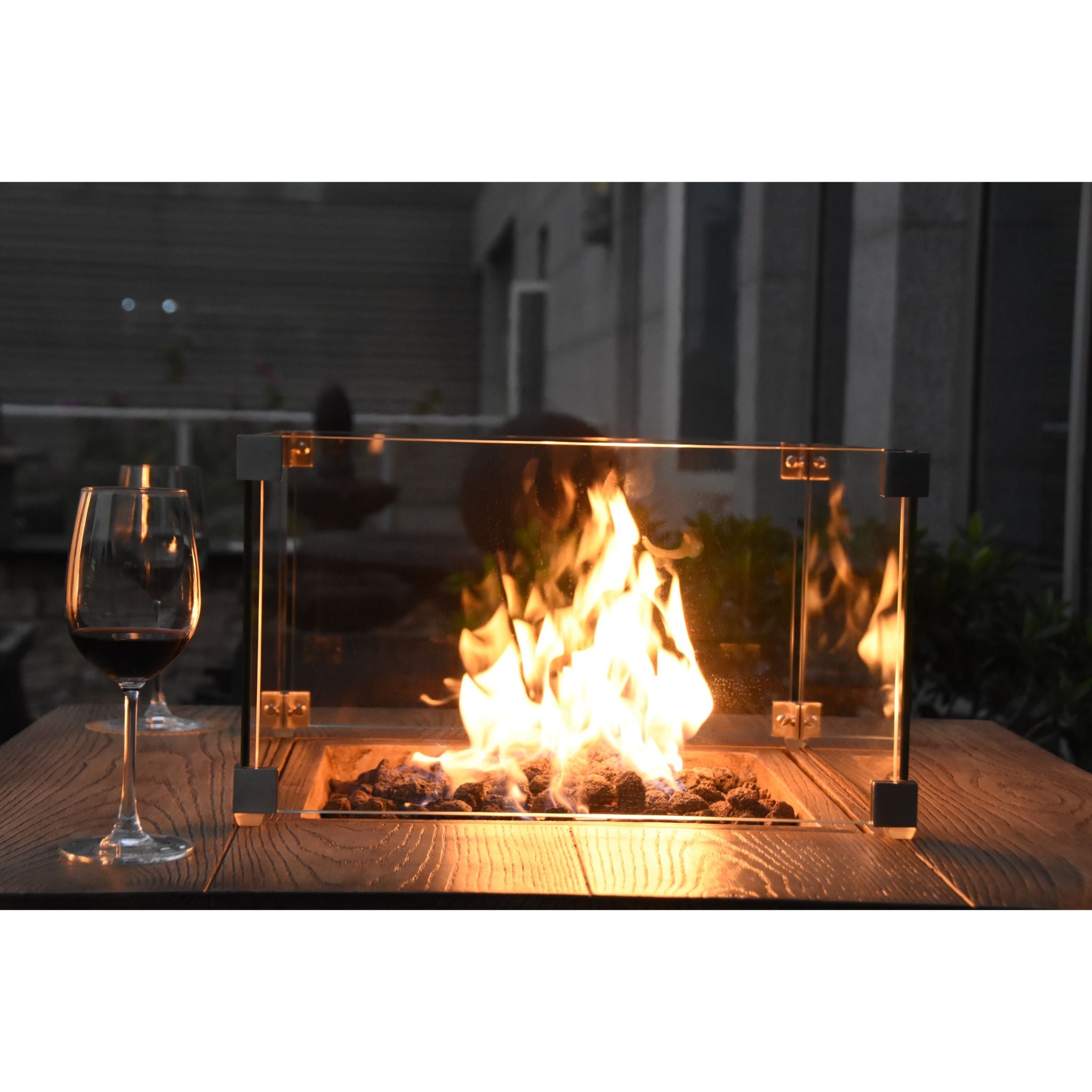 Rova 34” Bar Height Concrete Fire Table