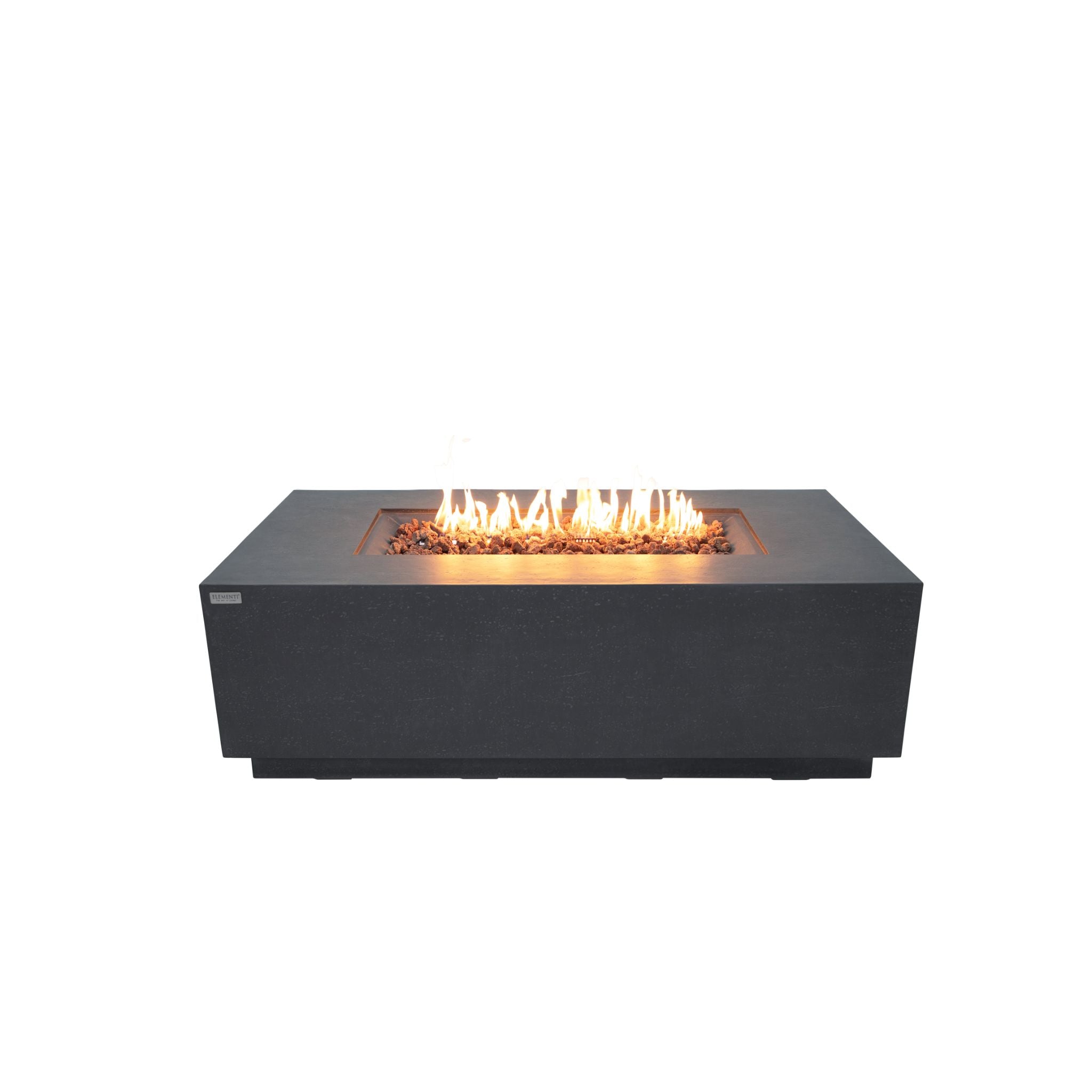 Andes 66” Concrete Fire Table with Hidden Tank - Dark Gray