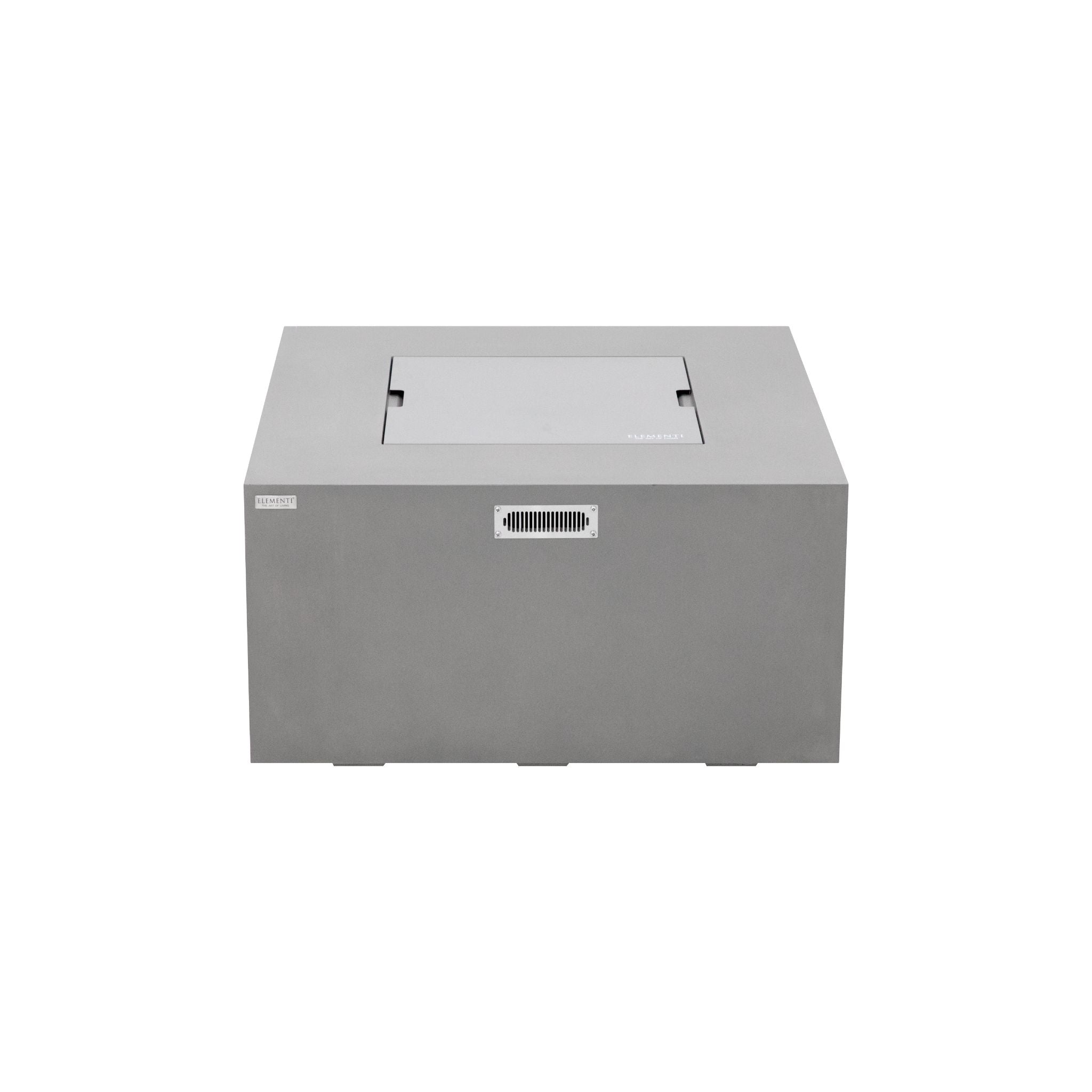 Rocky 43” Square Fire Table with Hidden Tank - Light Gray