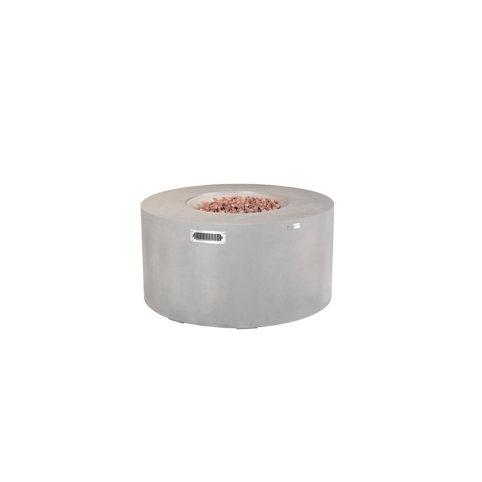 Pacaya 43” Round Fire Table with Hidden Tank - Light Gray