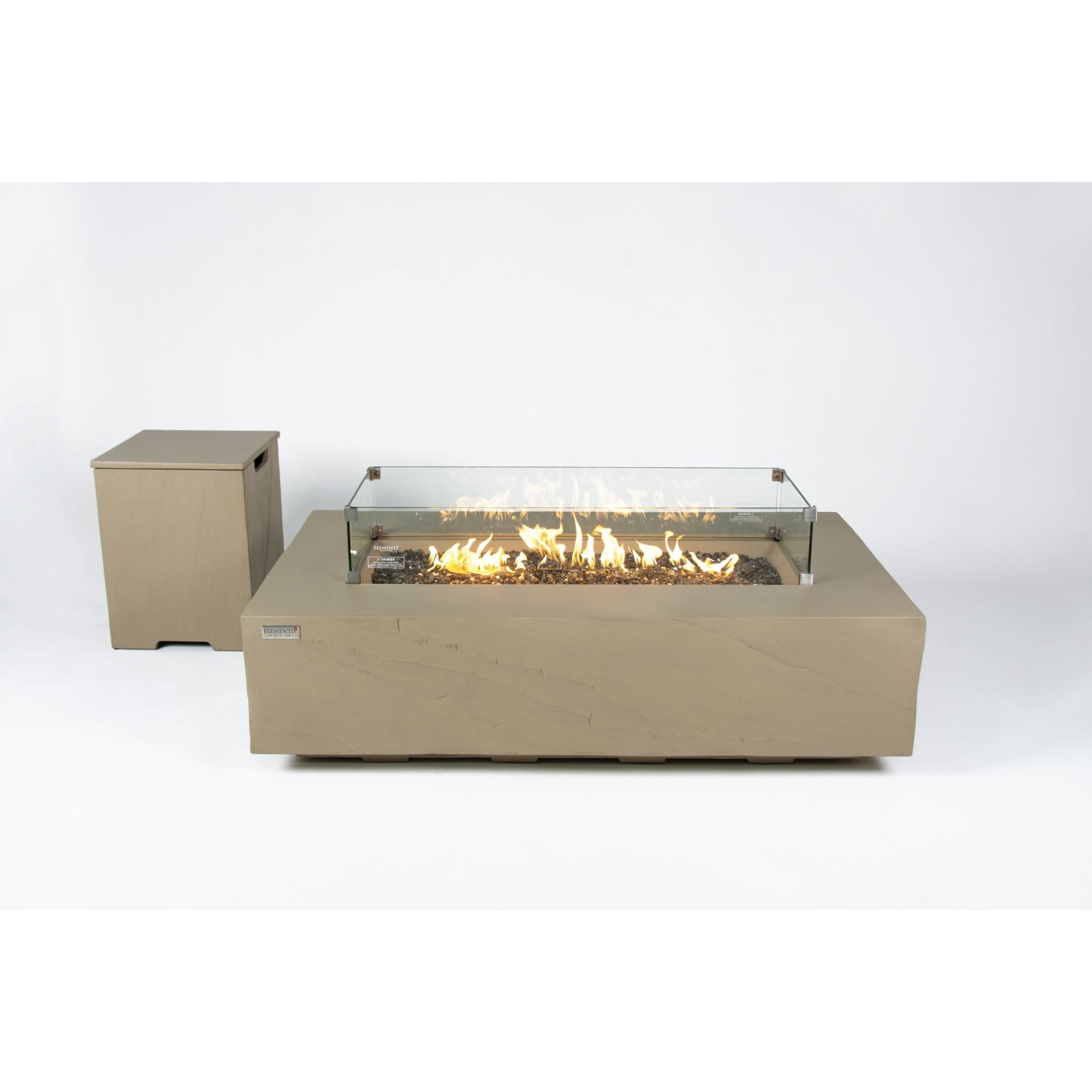 Colorado 56” Sandstone Fire Table - Sunlight Yellow