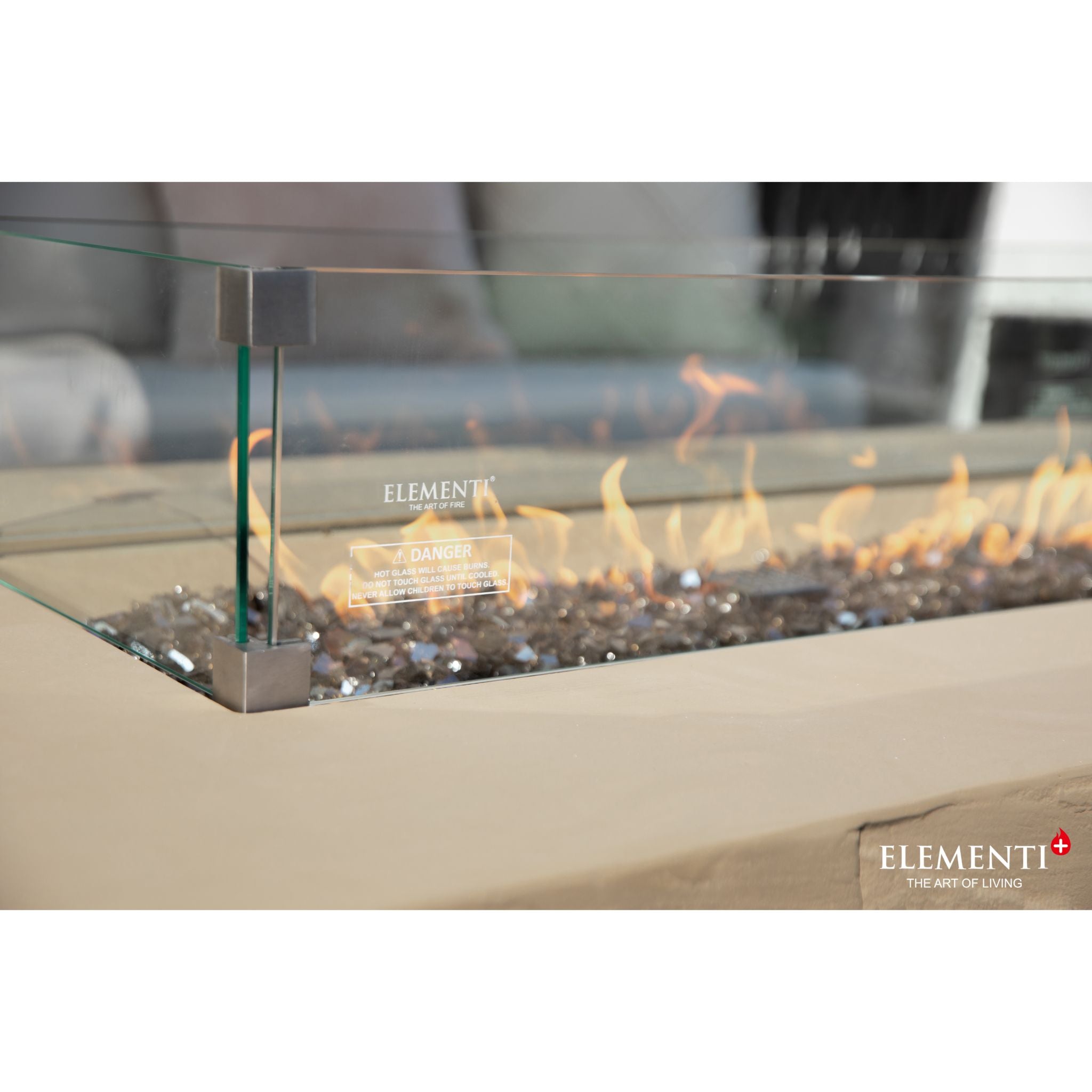 Colorado 56” Sandstone Fire Table - Sunlight Yellow