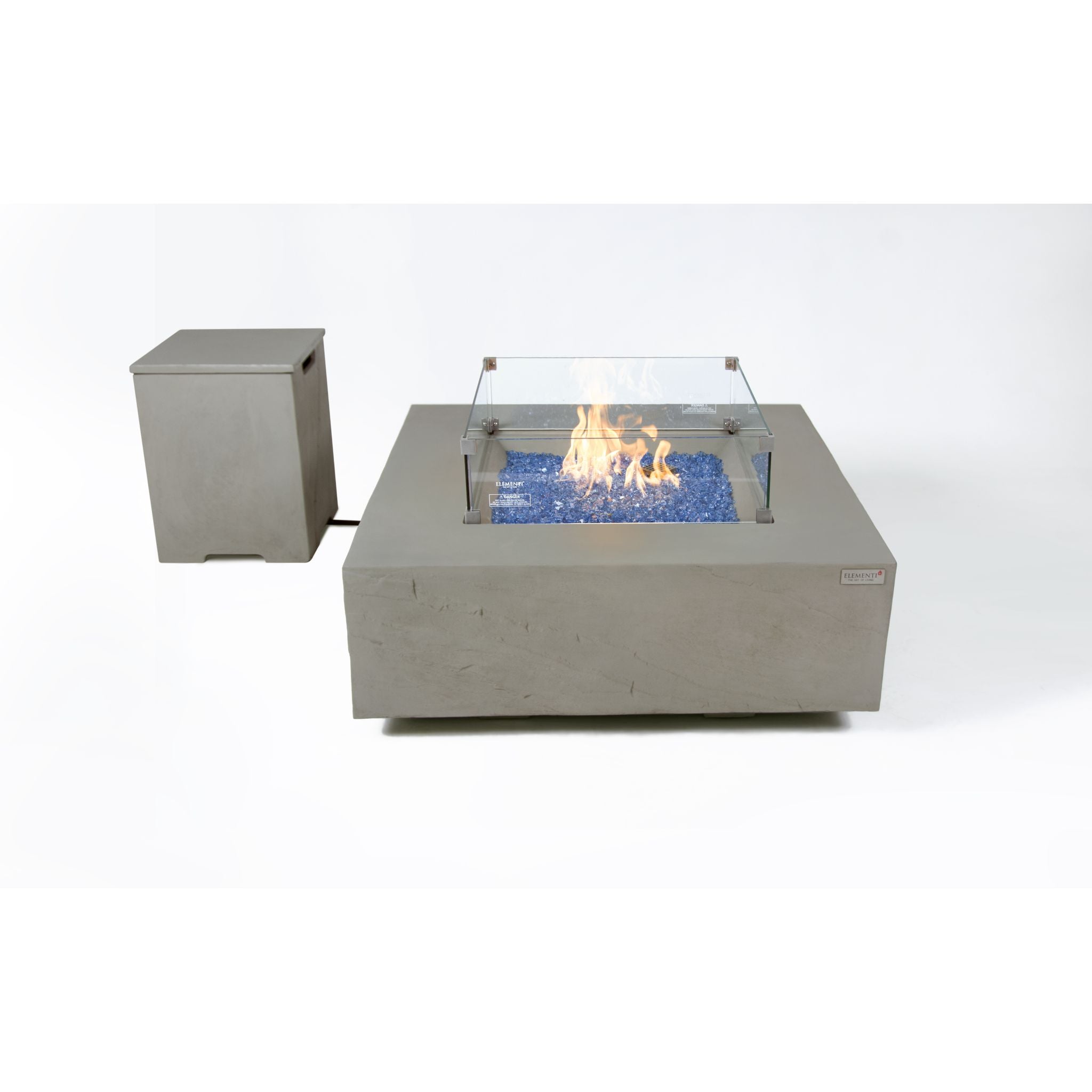 Capertee 40” Sandstone Fire Table - Space Gray