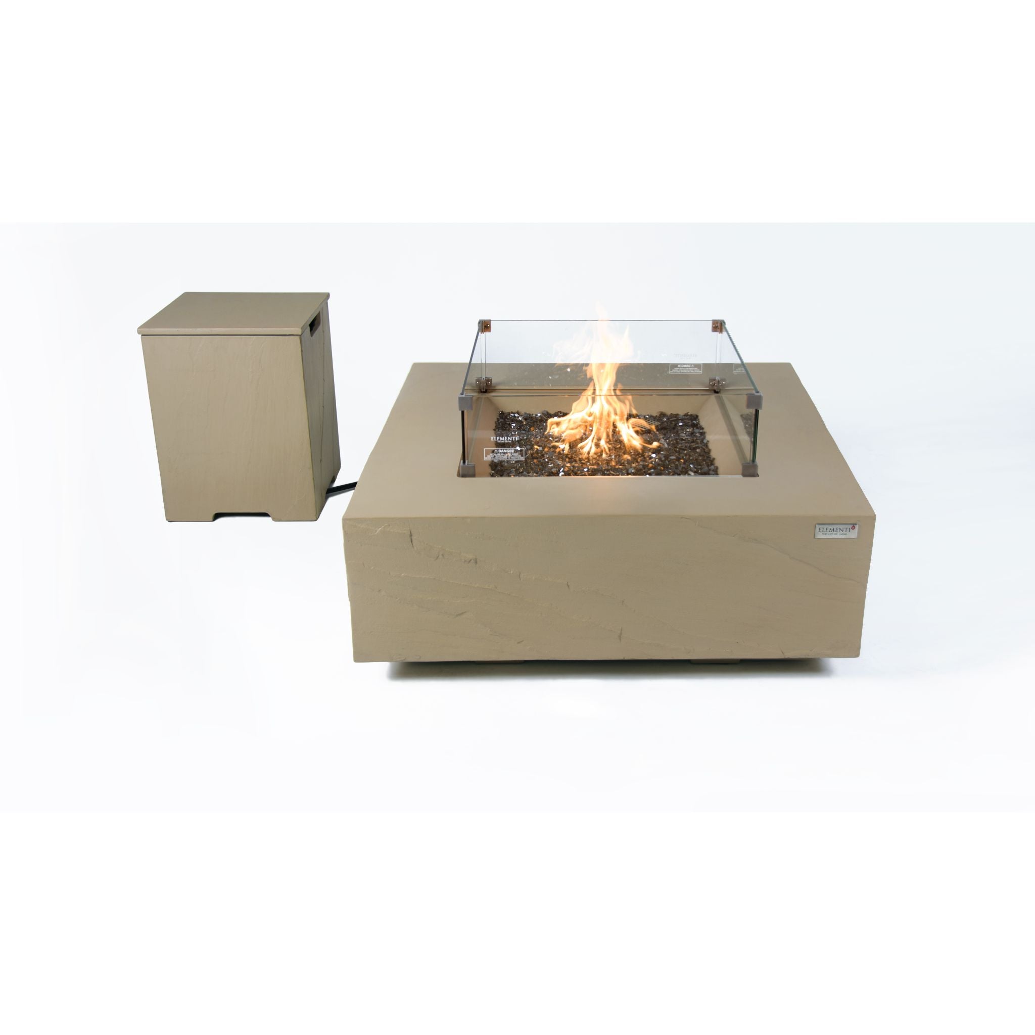 Uluru 40” Sandstone Fire Table - Sunlight Yellow
