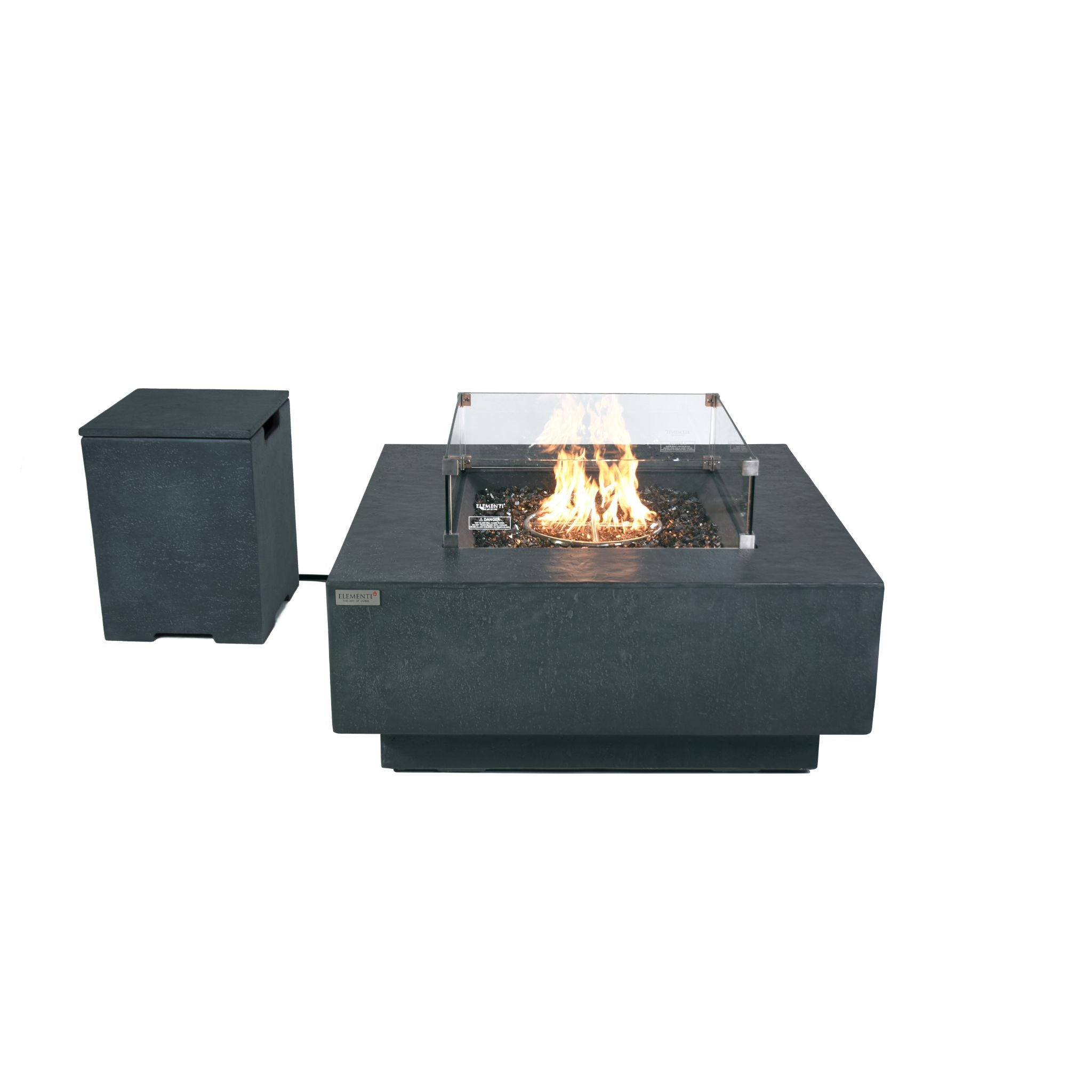 Bergen 40” Fire Table - Dark Gray