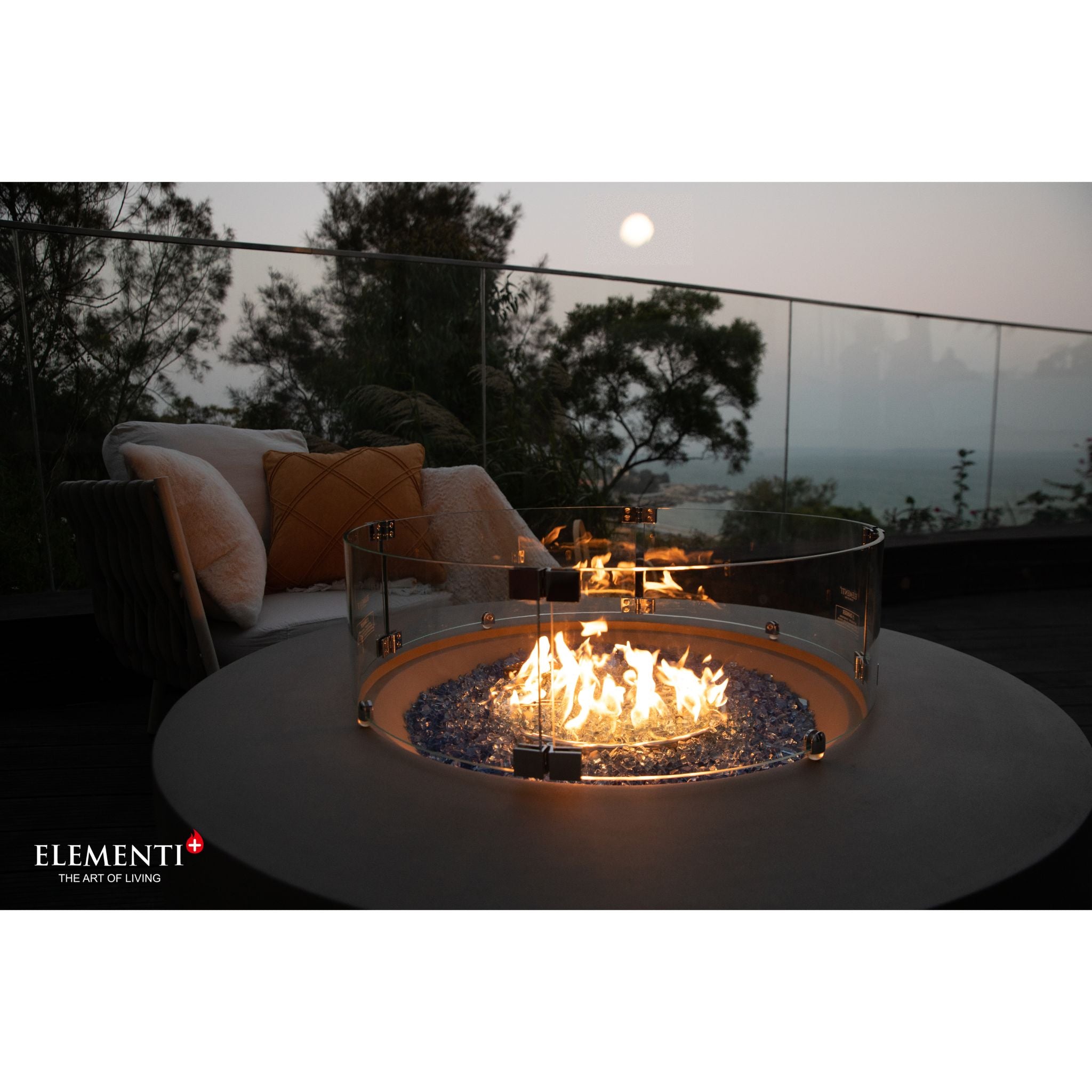 Colosseo 41” Fire Table - Light Gray